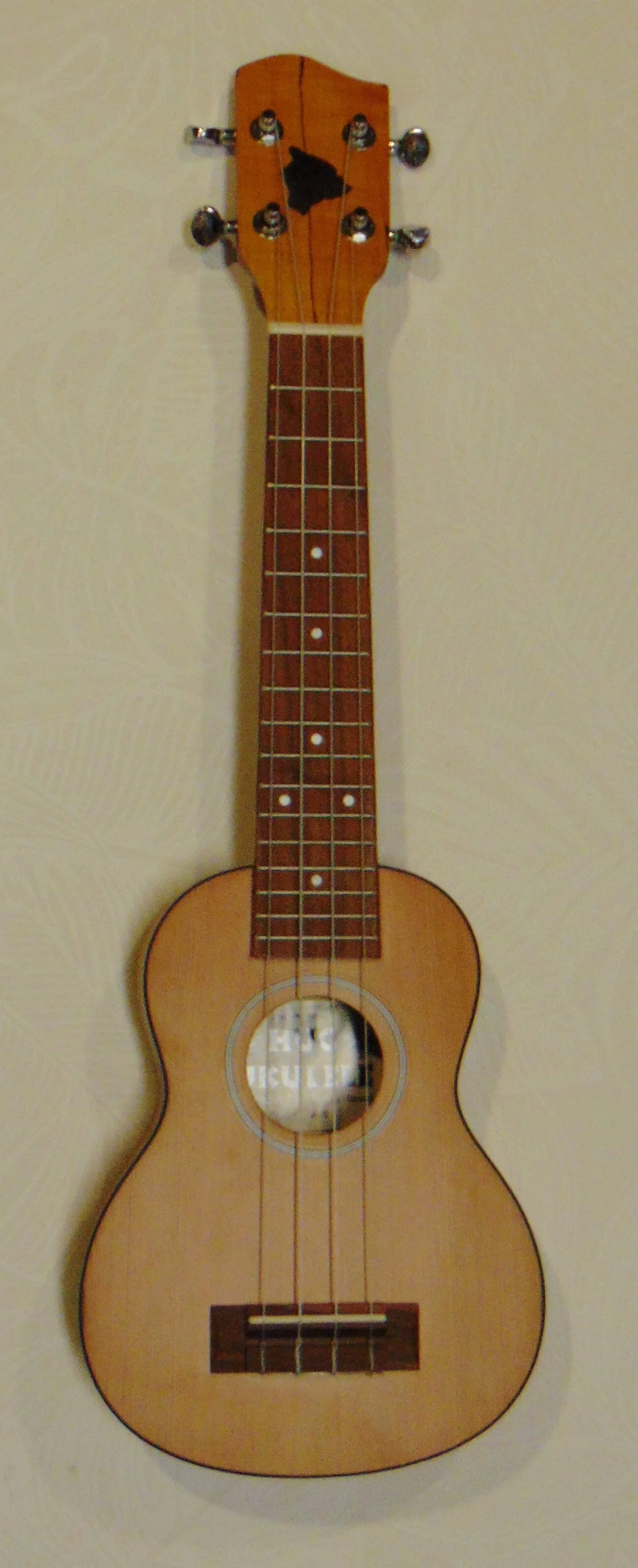 Solid Cedar and Spalted Maple Super Soprano Front