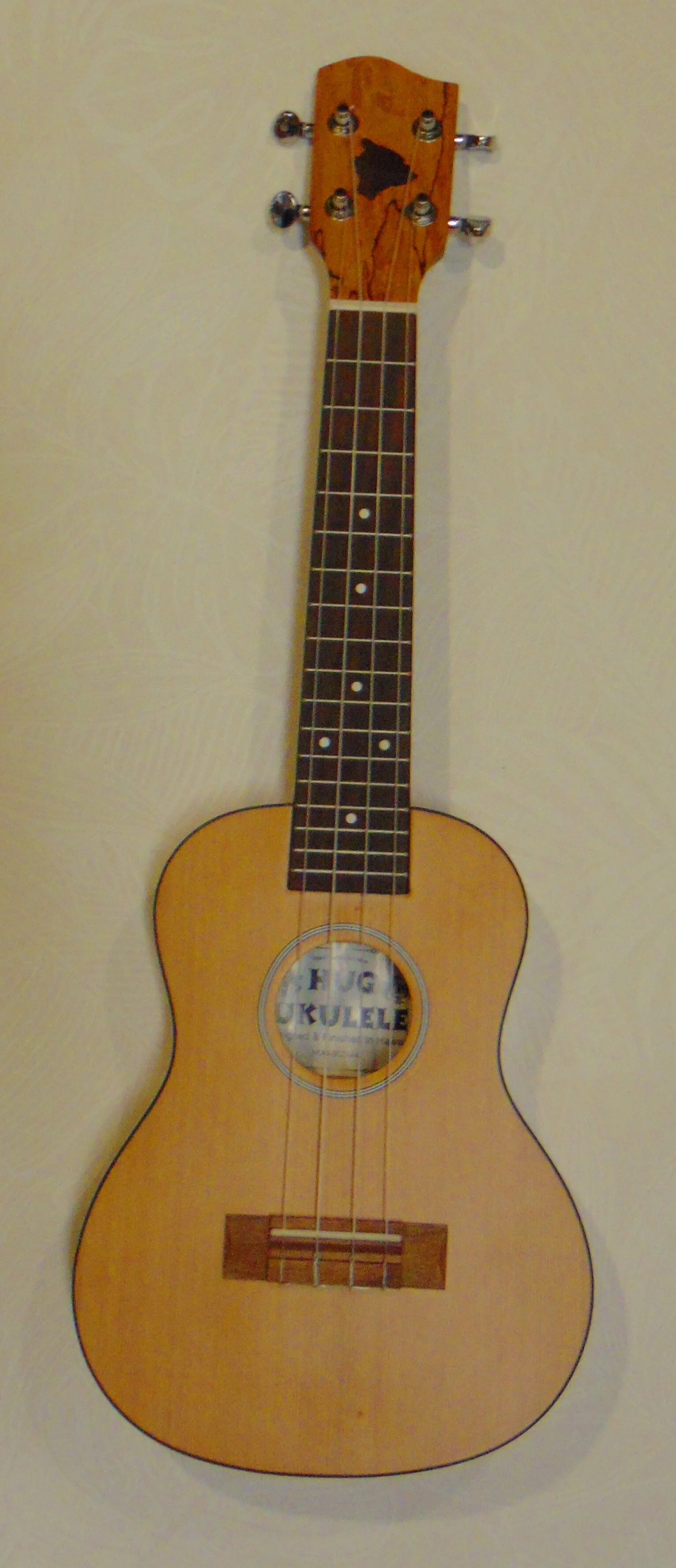 Solid Cedar and Spalted Maple Concert Front