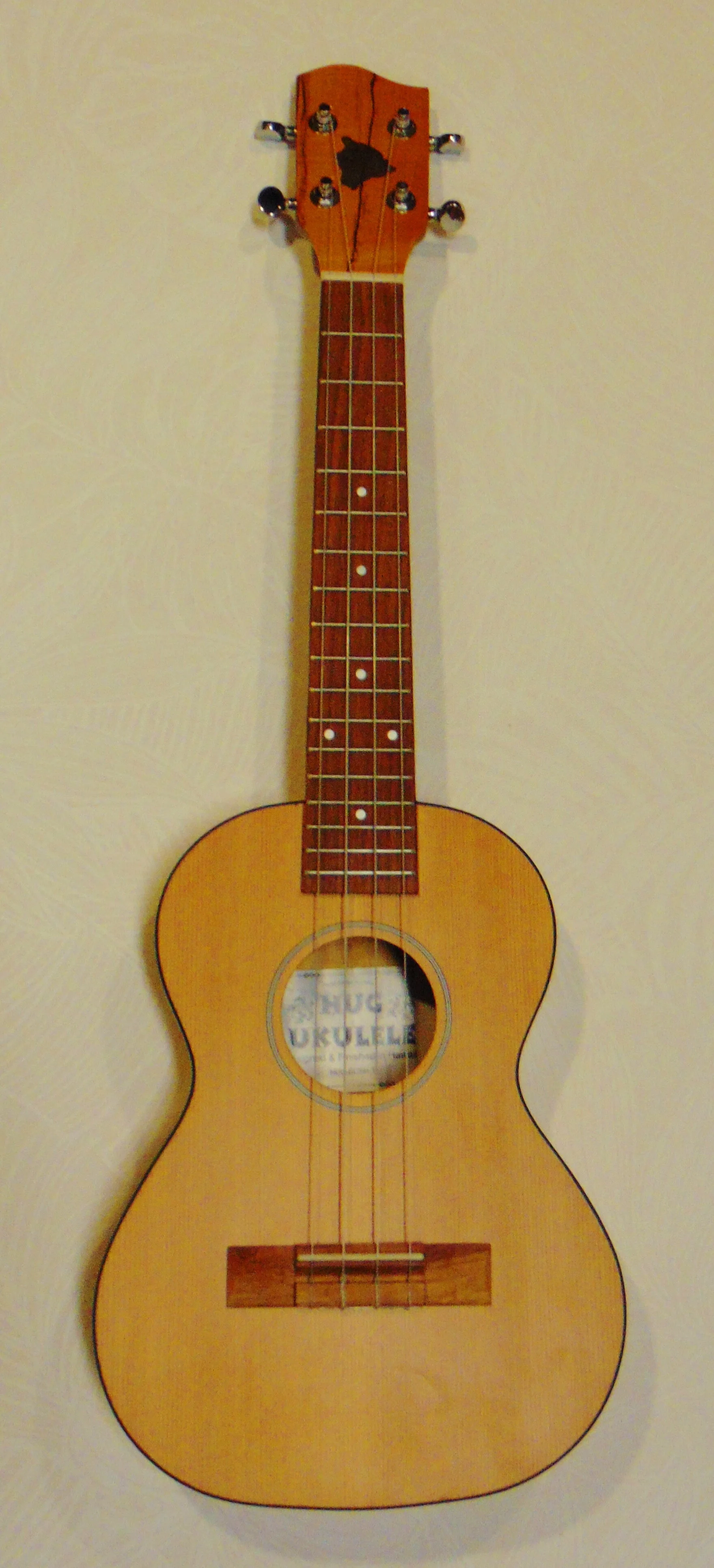 Solid Cedar and Spalted Maple Tenor Front