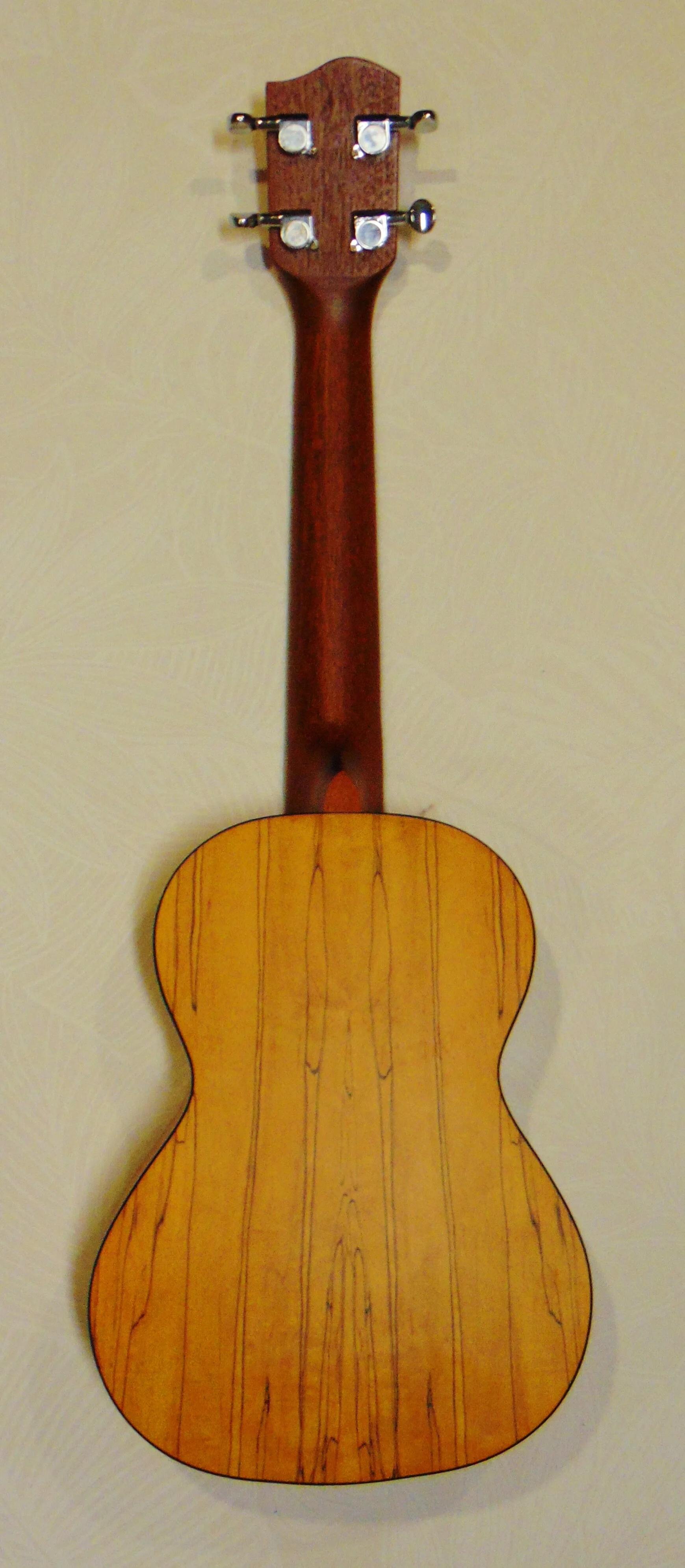 Solid Cedar and Spalted Maple Tenor Back