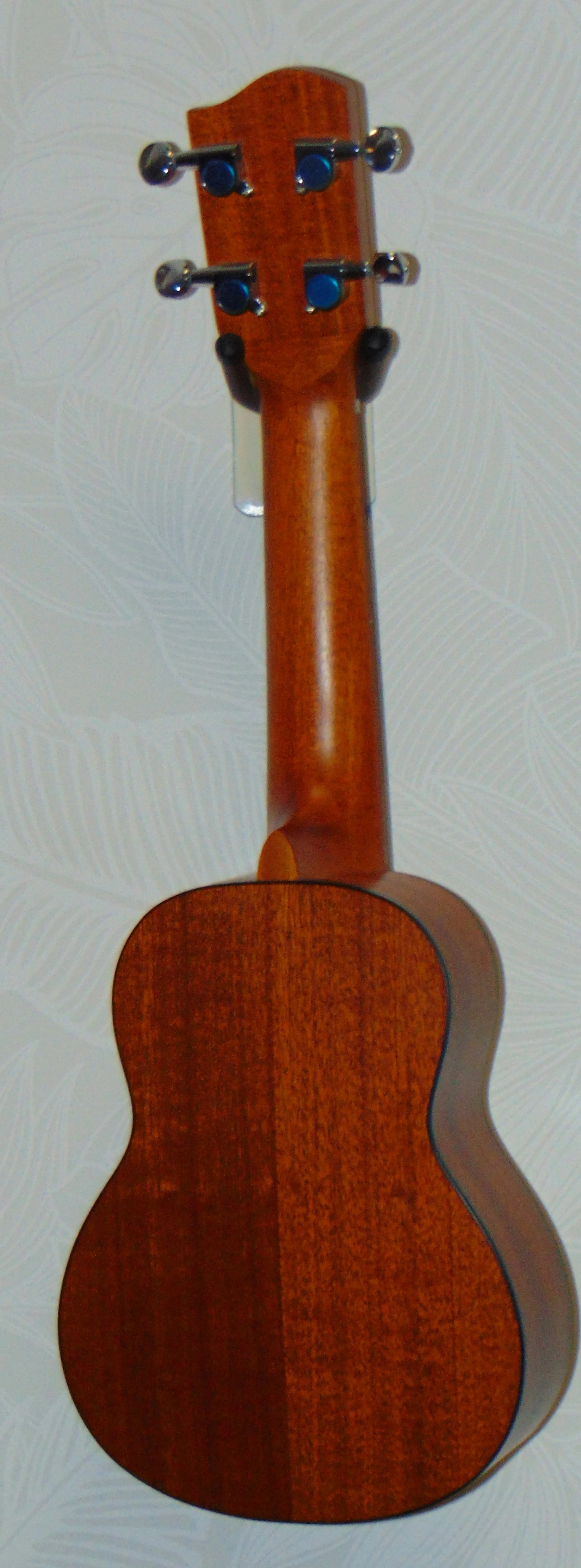 Solid Spruce and Mahogany Soprano Back View