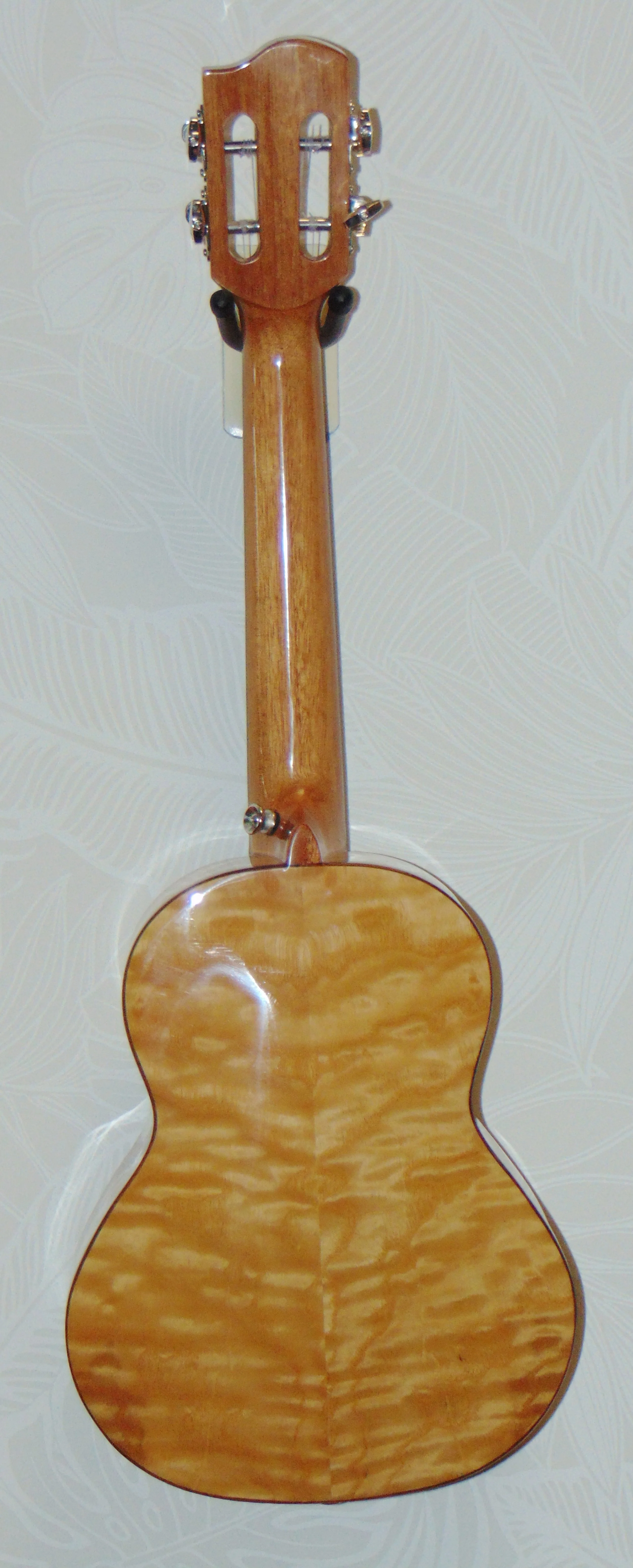 HUG Quilted Ash Concert Ukulele Back View