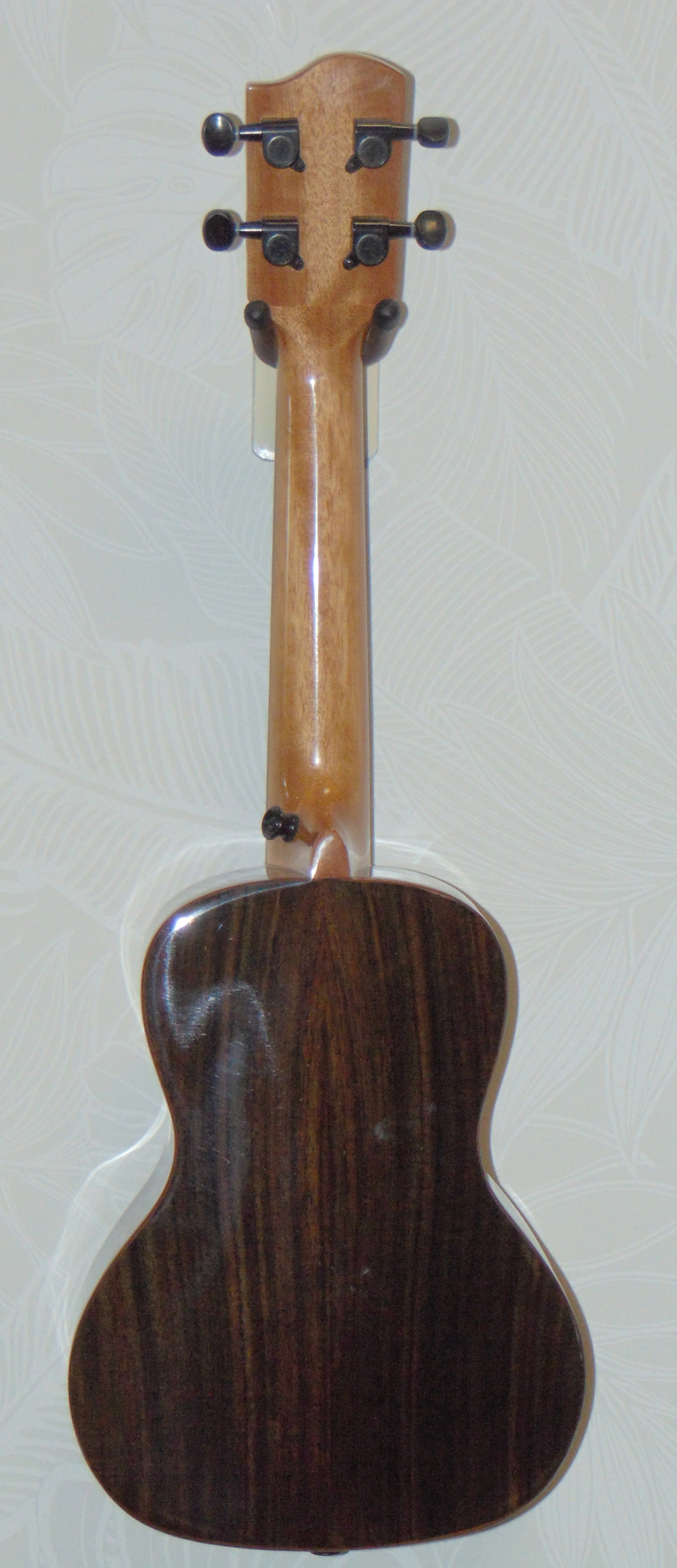 HUG Solid Cedar and Rosewood Tenor Ukulele Back View