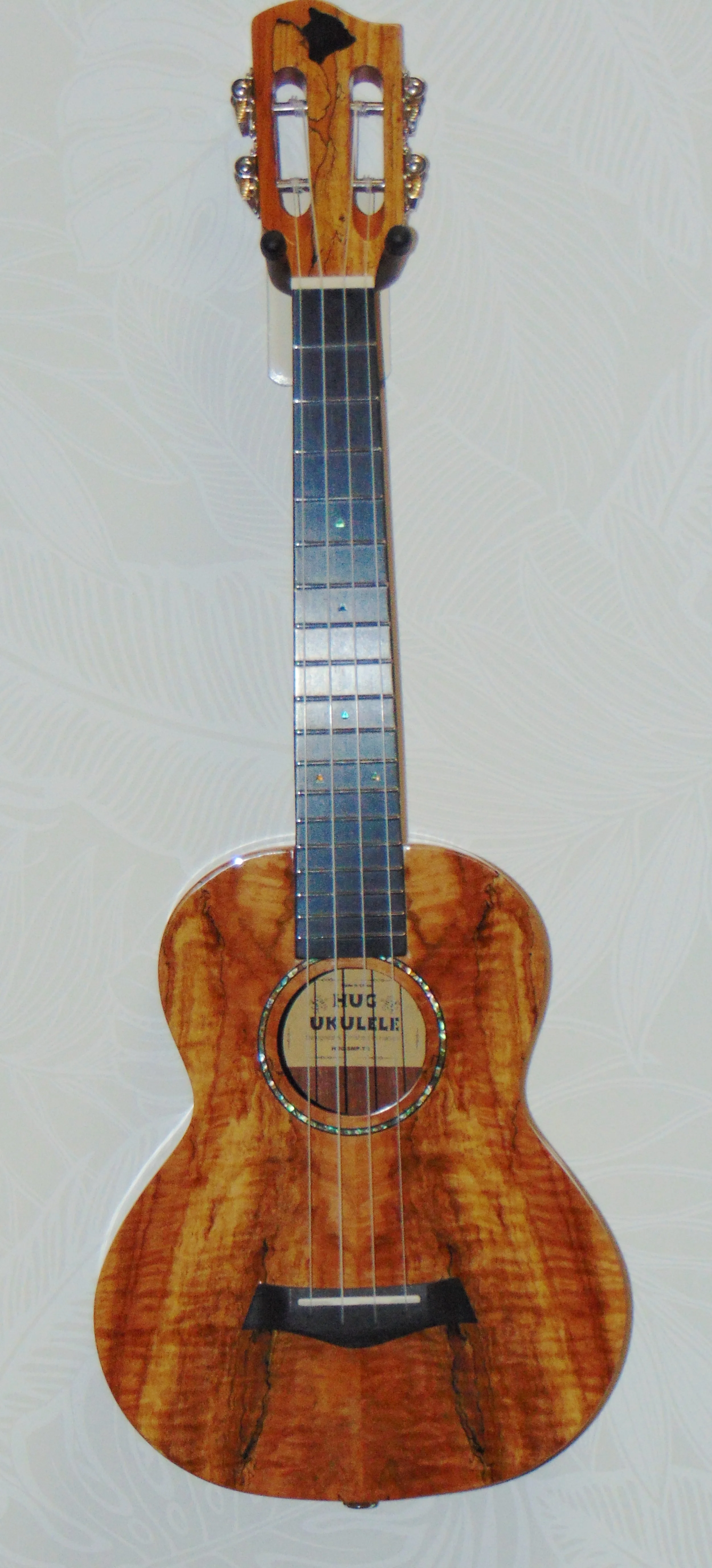 HUG Spalted Maple Tenor Ukulele Front View