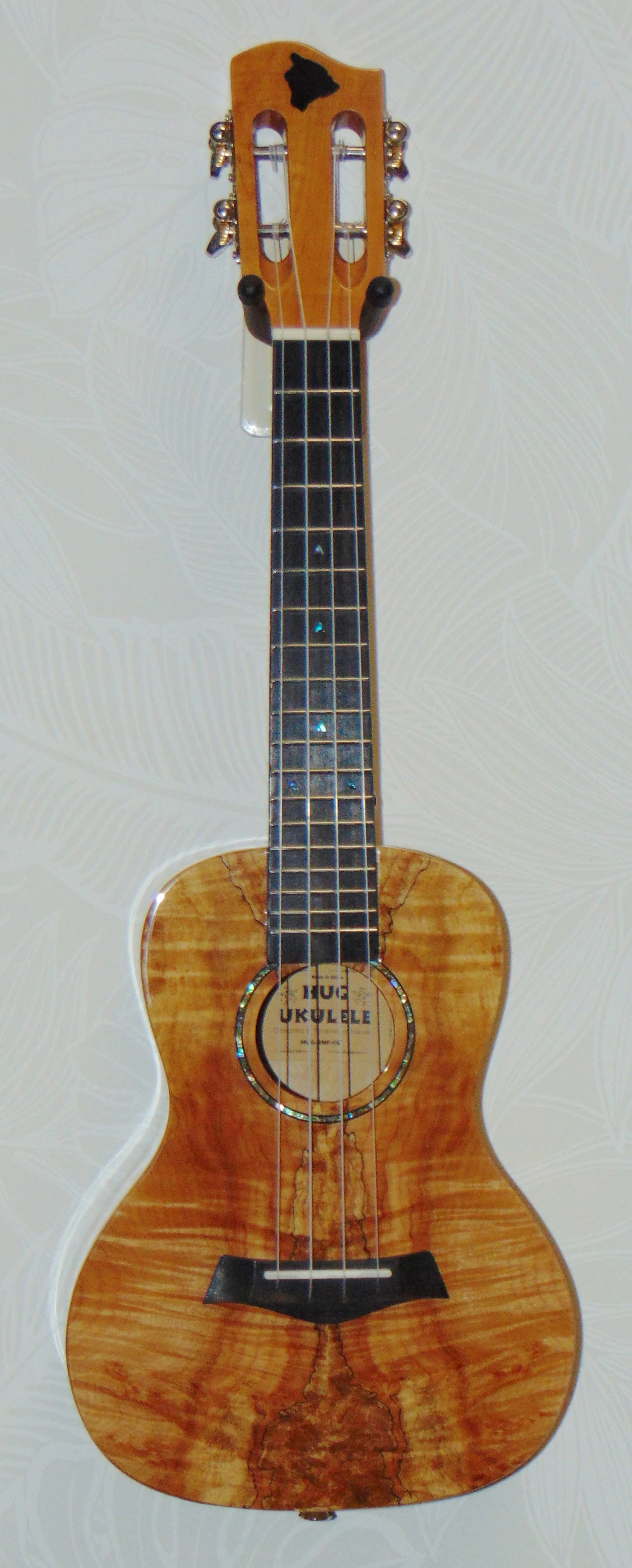 HUG Spalted Maple Concert Ukulele Front View