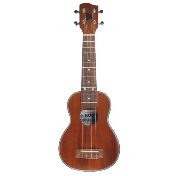 Solid Mahogany Top Concert Ukulele. Front View.