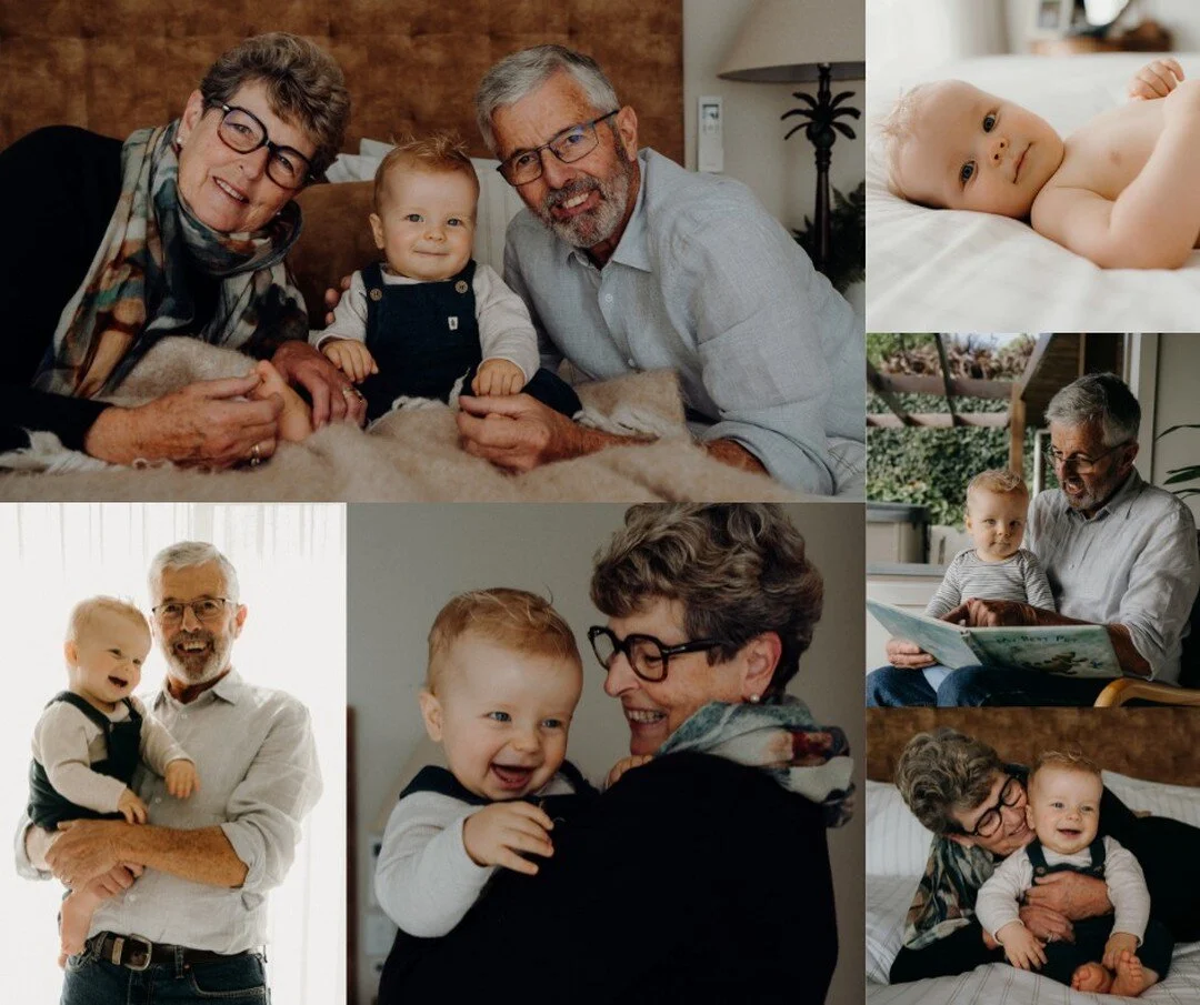 Absolutely doted over by his proud grandparents! Beautiful session spending precious time together x