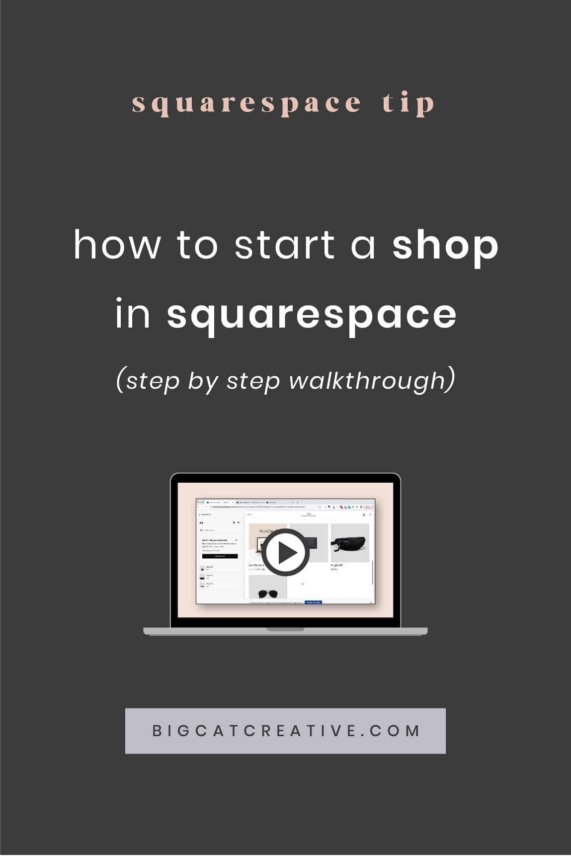 How To Add A Shop To Squarespace Step By Step Big Cat Creative Squarespace Templates