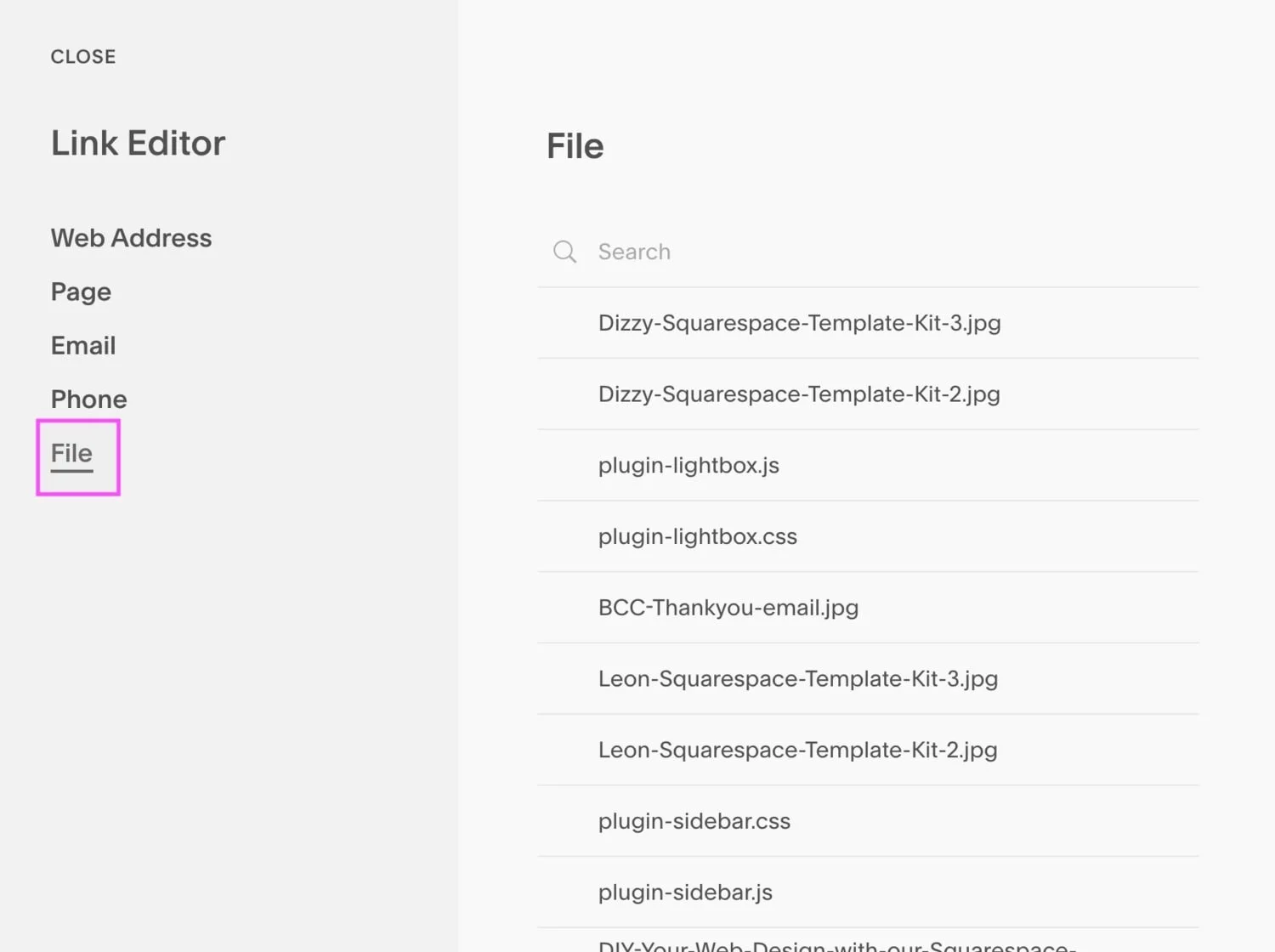 Squarespace media create a media library in squarespace