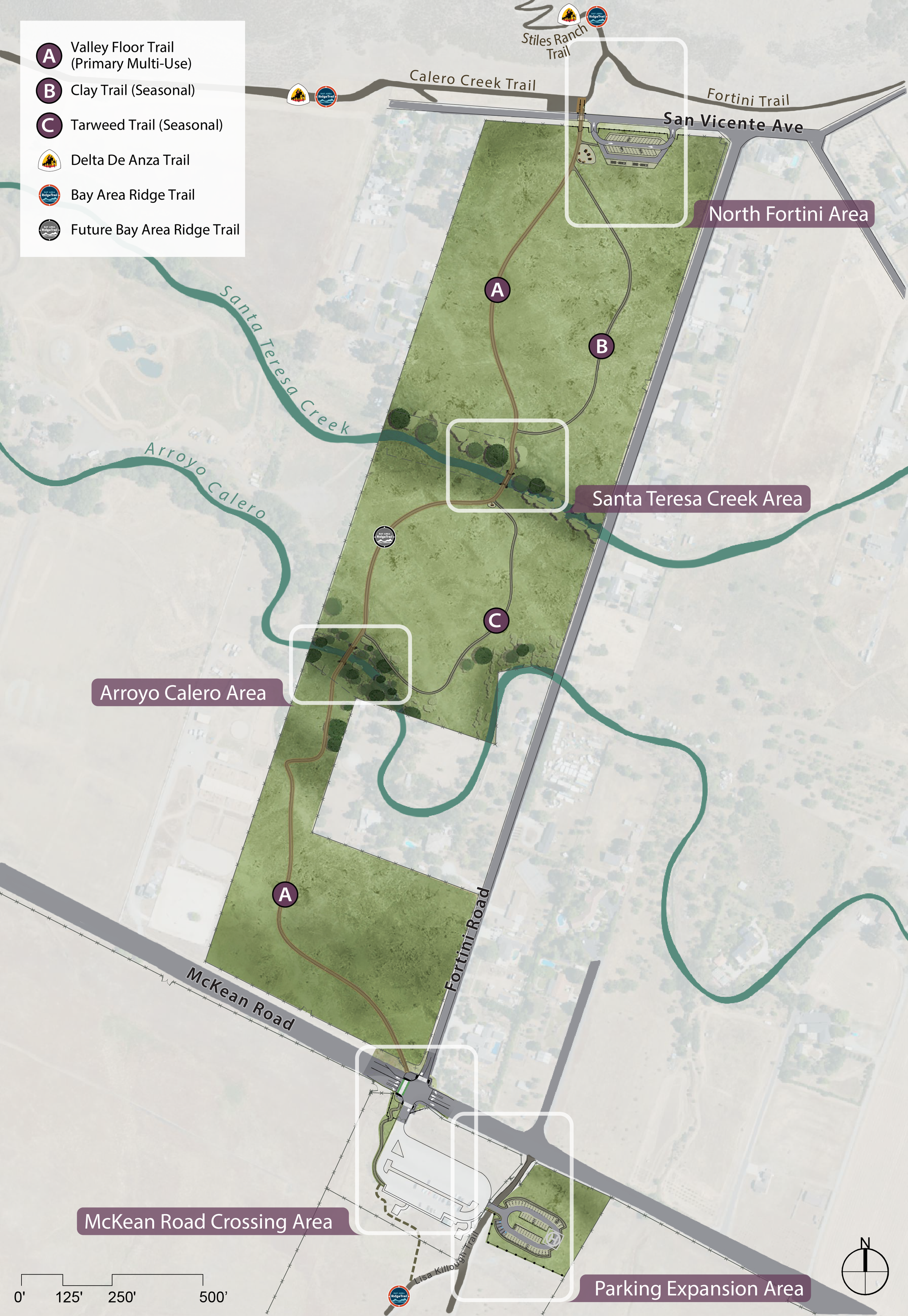 Fortini Tail Master Plan detail map.