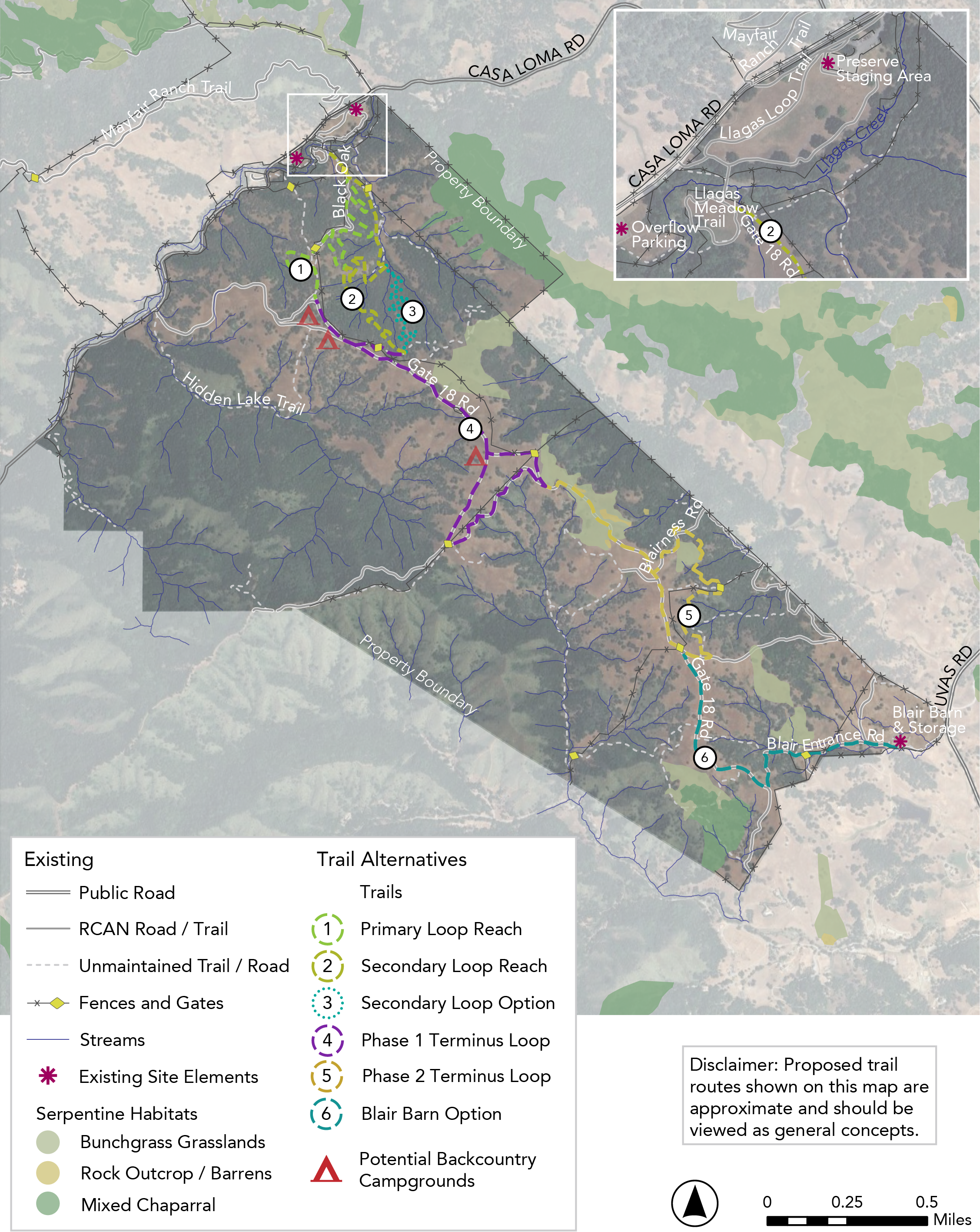 Rancho Cañada del Oro Open Space Preserve Proposed Trail Map