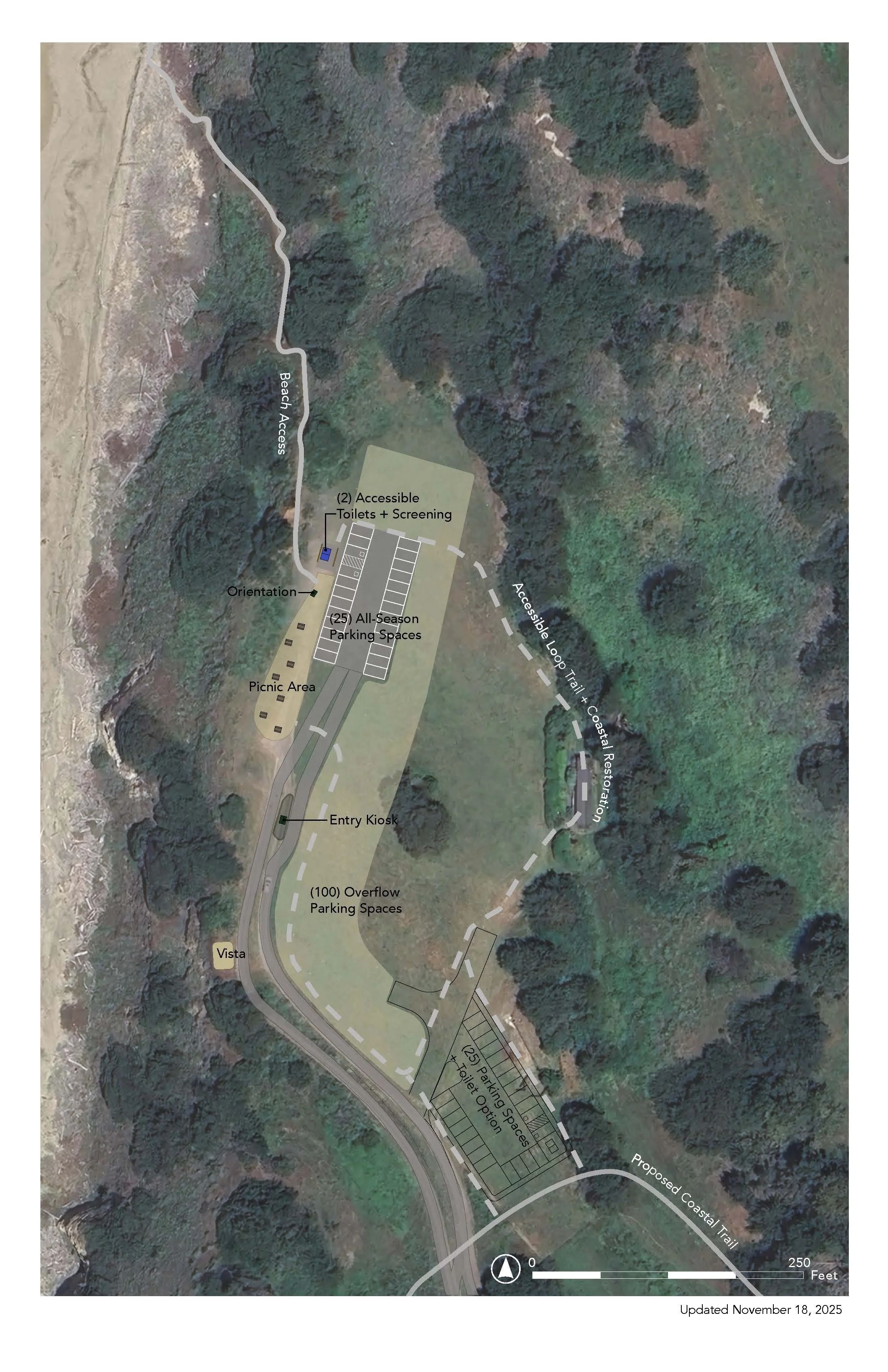 San Gregorio parking study diagram.