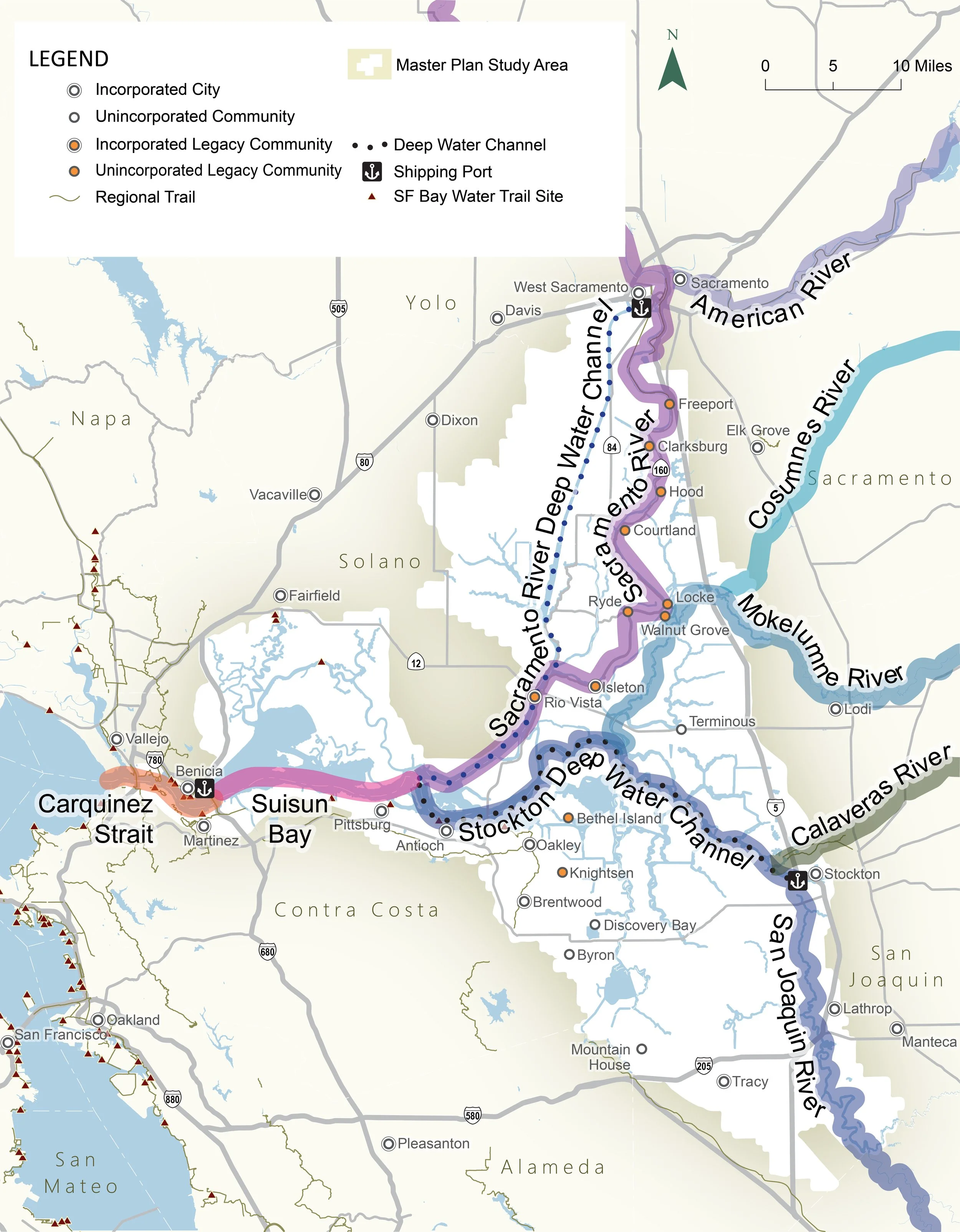 Master Plan Study area map.