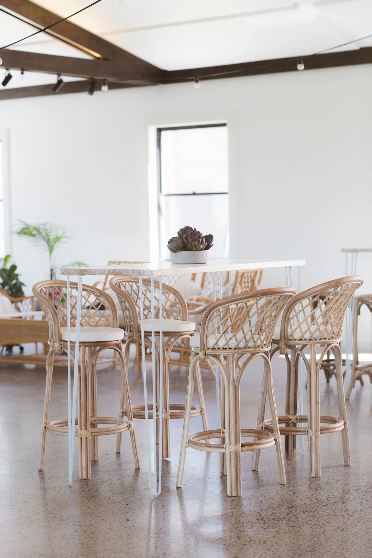 Cane Bar Stool for event and wedding hire in Sydney and NSW.