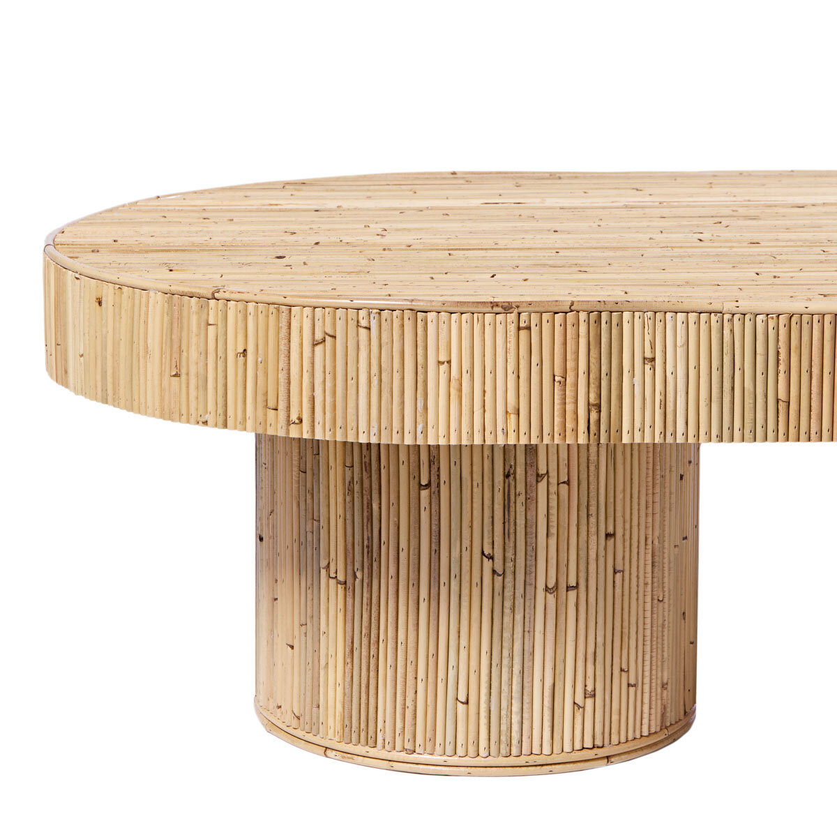 Ribbed timber coffee table for event and wedding hire in Sydney and NSW