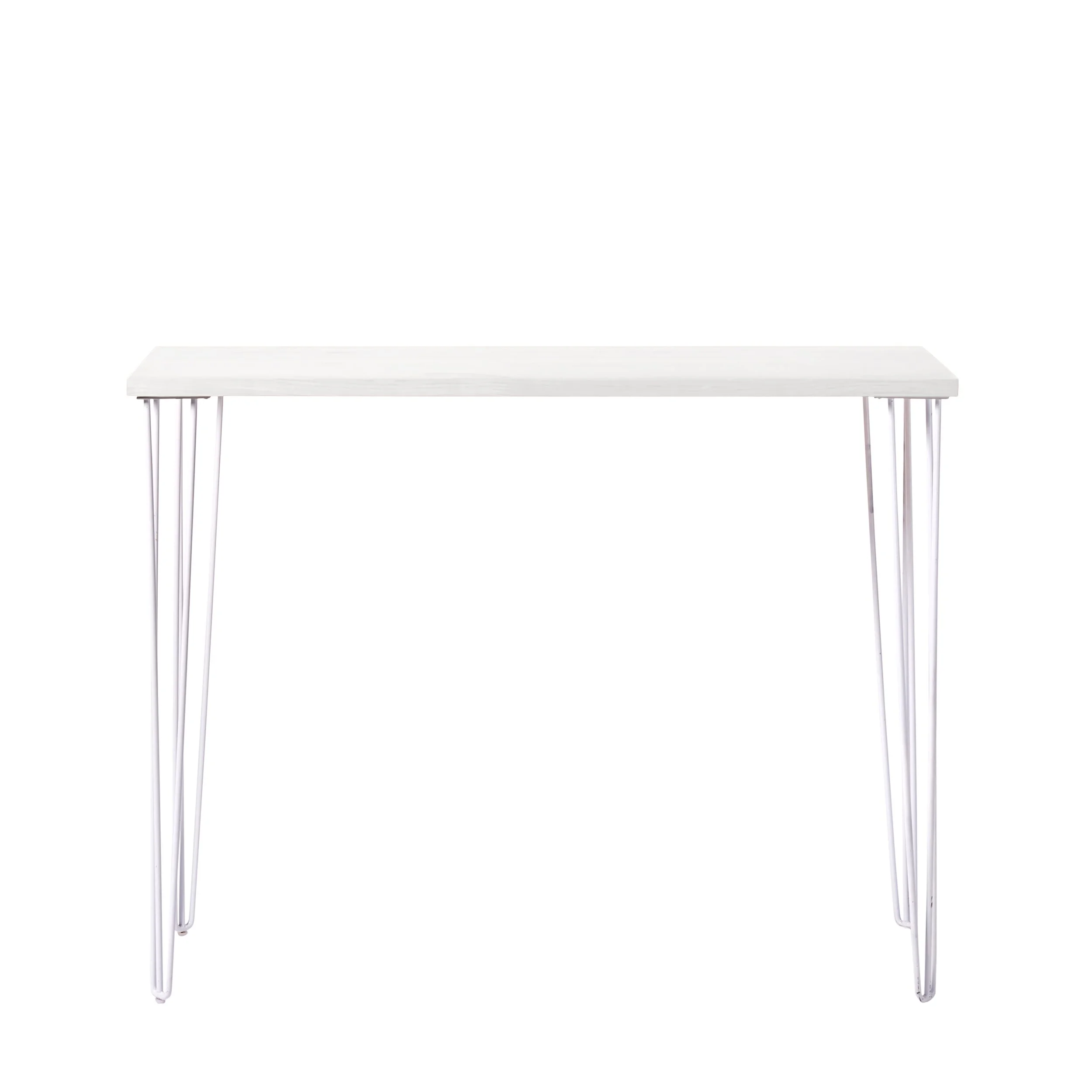 White Hairpin Bar Table for Hire Sydney Event Hire HYRE EVENTS