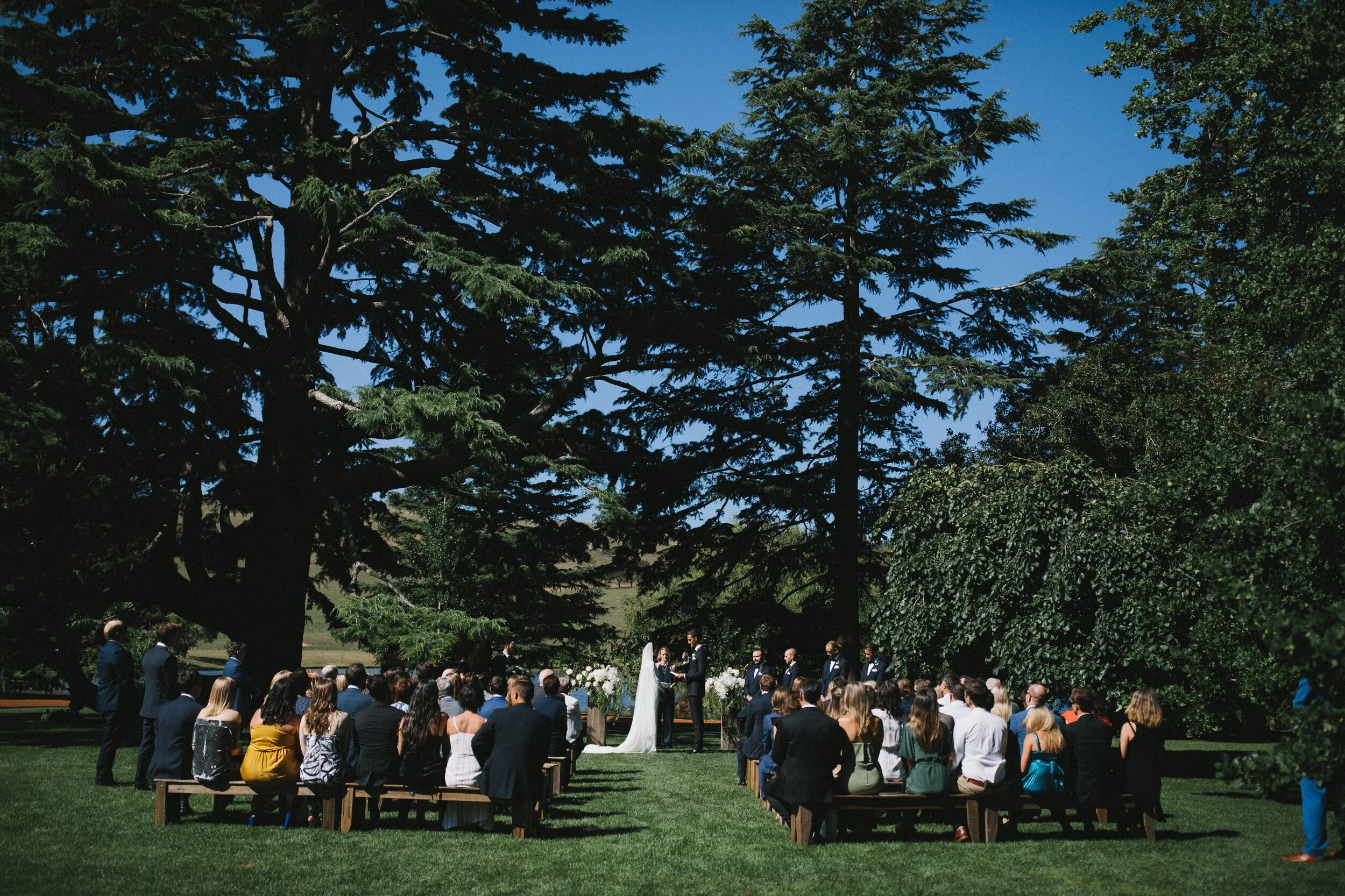 Rustic timber benches available for hire in Sydney and NSW, ideal for weddings, corporate events, and private functions.