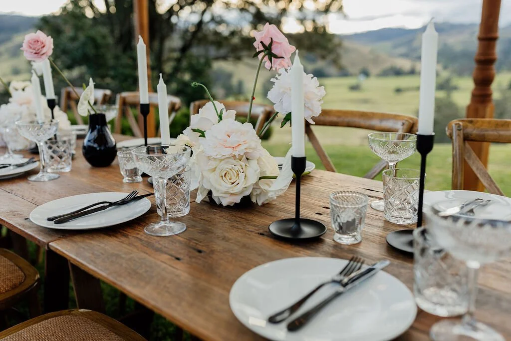 Crystal cut glass tea light holders available for hire in Sydney and NSW, ideal for weddings, corporate events, and private functions.