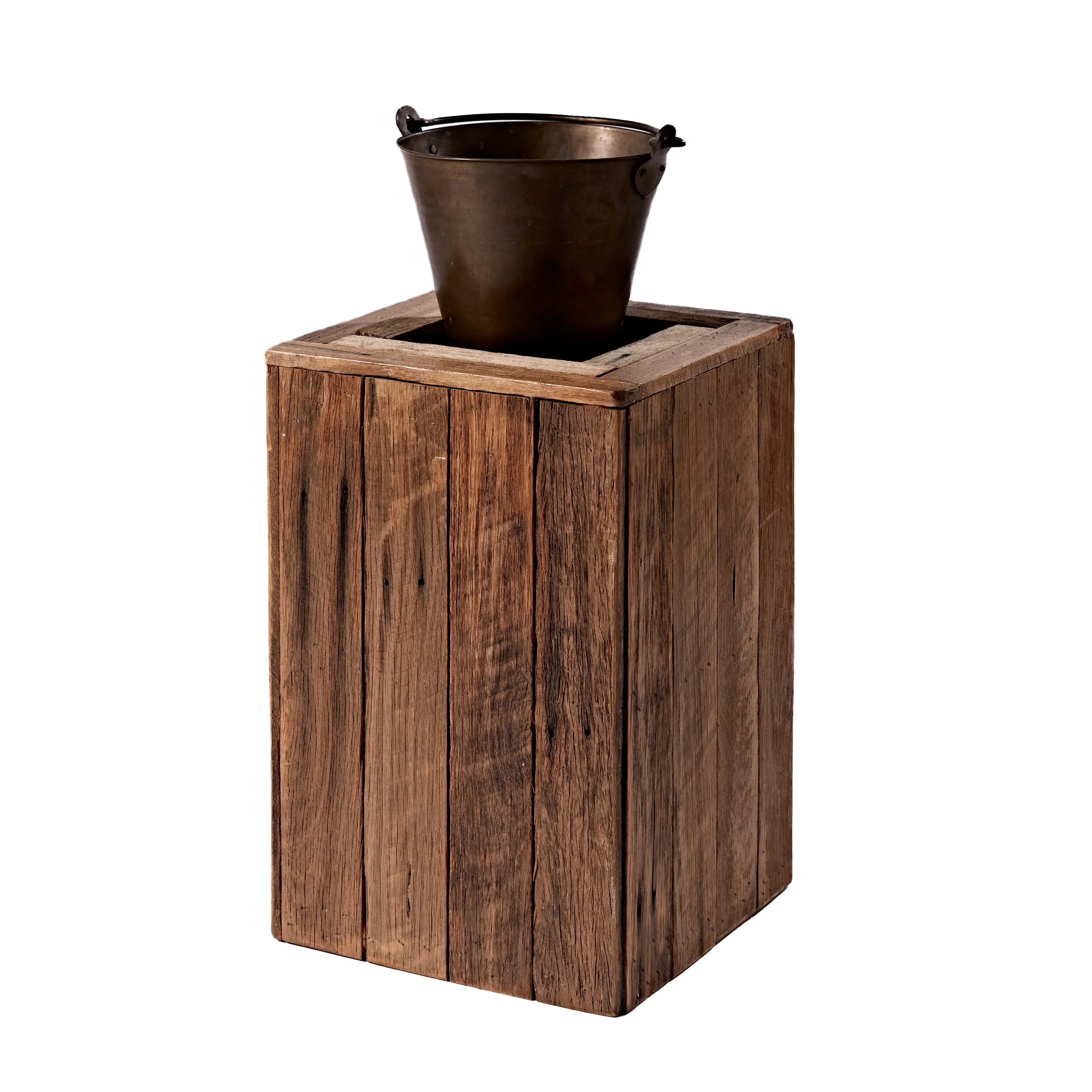 Timber display plinth available for hire in Sydney and NSW, ideal for product displays, brand activations, and event styling.