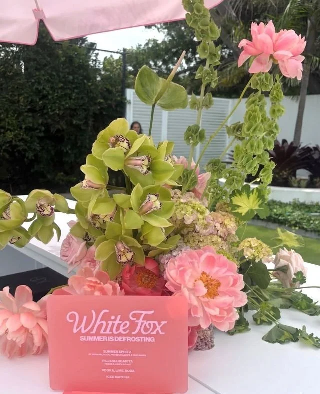 Our Modular Bar, elevated by stunning blooms 🌸⁠
⁠
#EventFurnitureHireSydney #WhiteFox #EventFurniture #BrandEvents #SydneyEventPros
