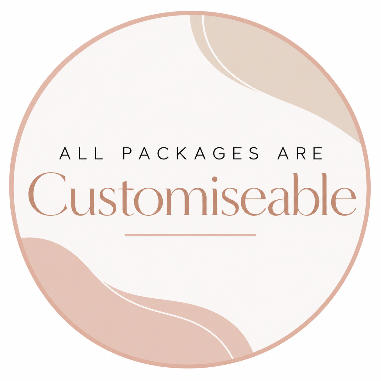 Customise a Package that suits your event.