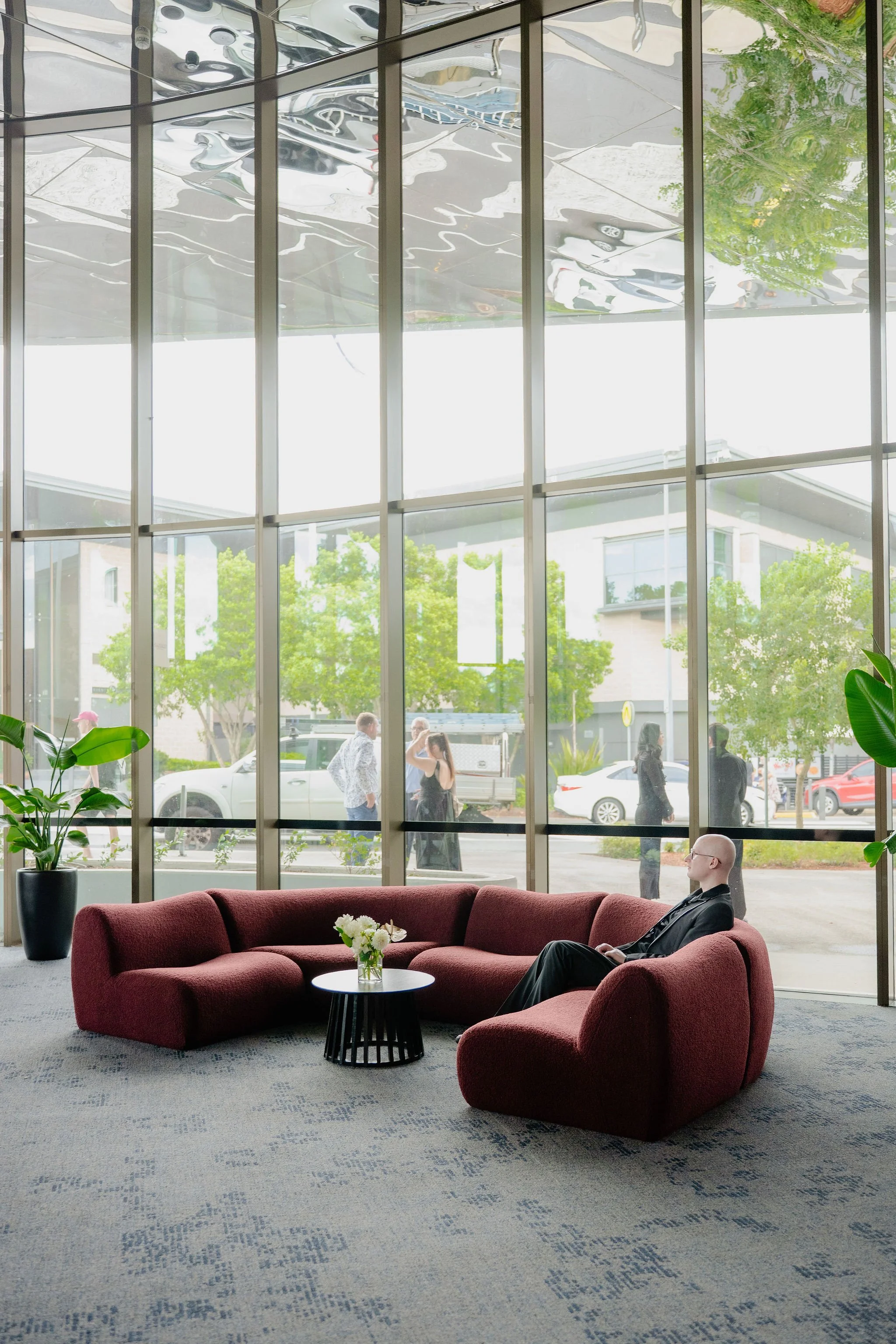 Boucle Modular lounge for event hire in Sydney and NSW