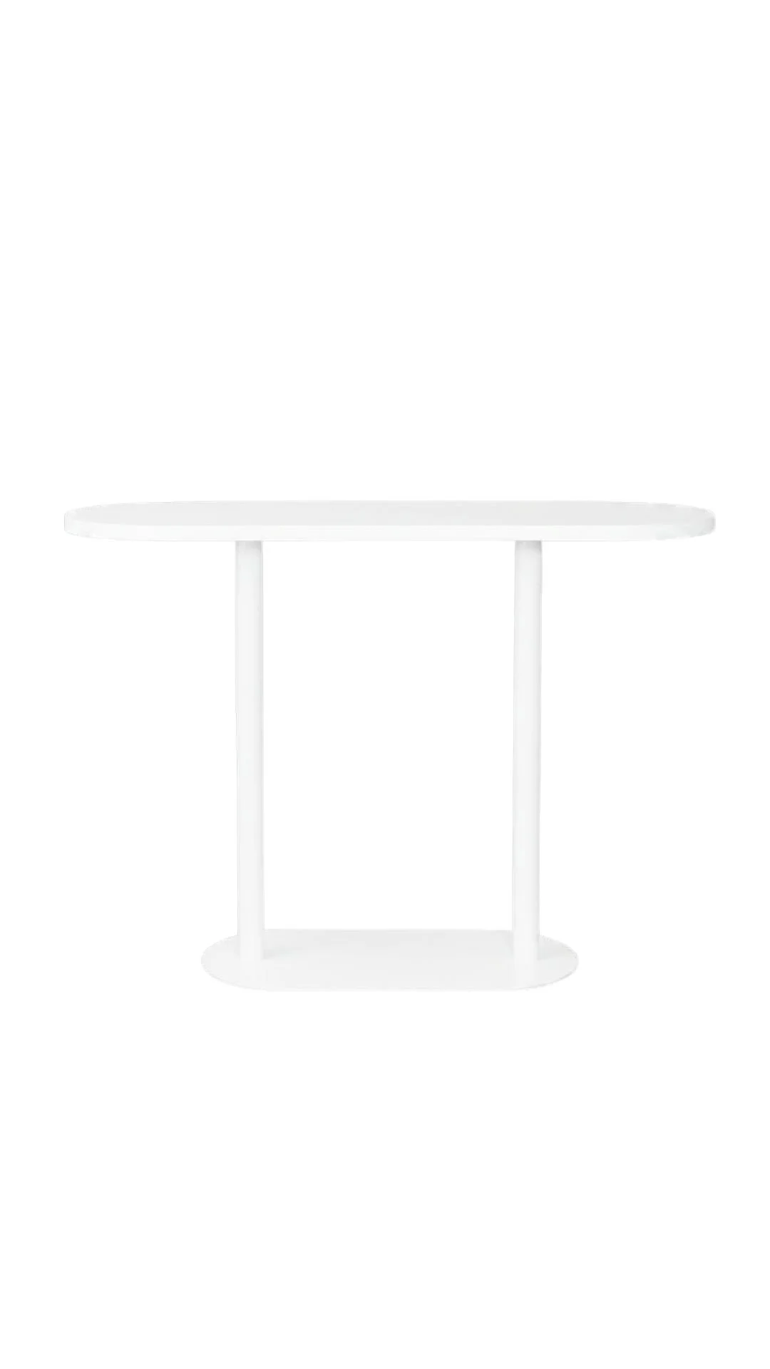 OVAL BAR TABLE - WHITE