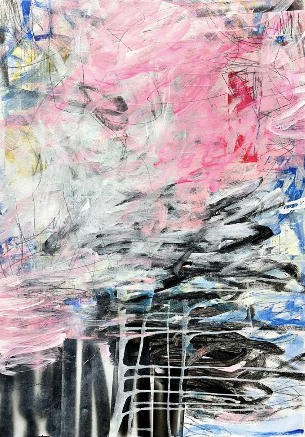 ZEBRA LONGWING, mix medium on canvas, 25.75x17.5