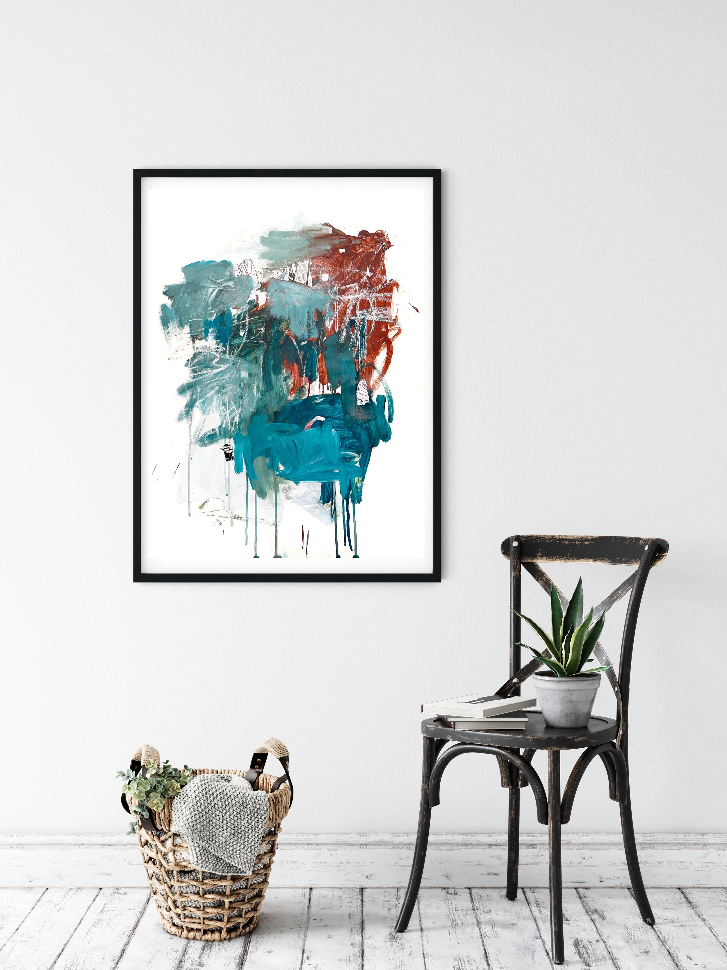 NEW FASCINATION, gouache, acrylic, collage, pastel on paper, 30x20