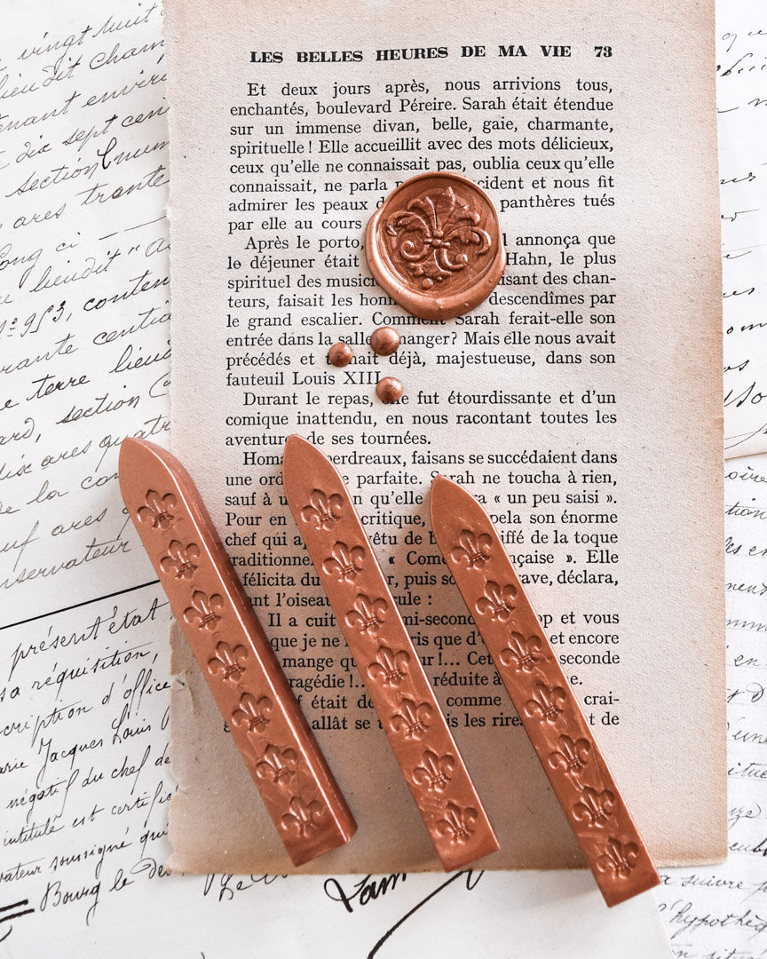 Copper Metallic Wickless Wax Sticks — Mina & Maud