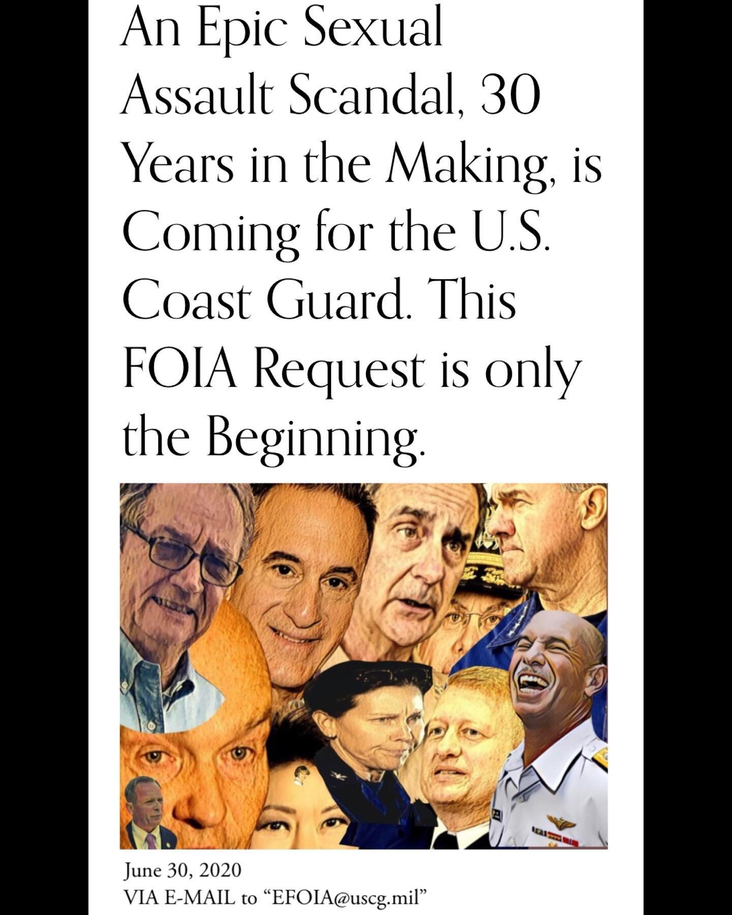 Presented here is an excerpt from the FOIA Request we are still fighting the @uscg over, but now inside of a federal courthouse in Manhattan. We were working on this document when we launched what became MLAA, and published it within a week of launch