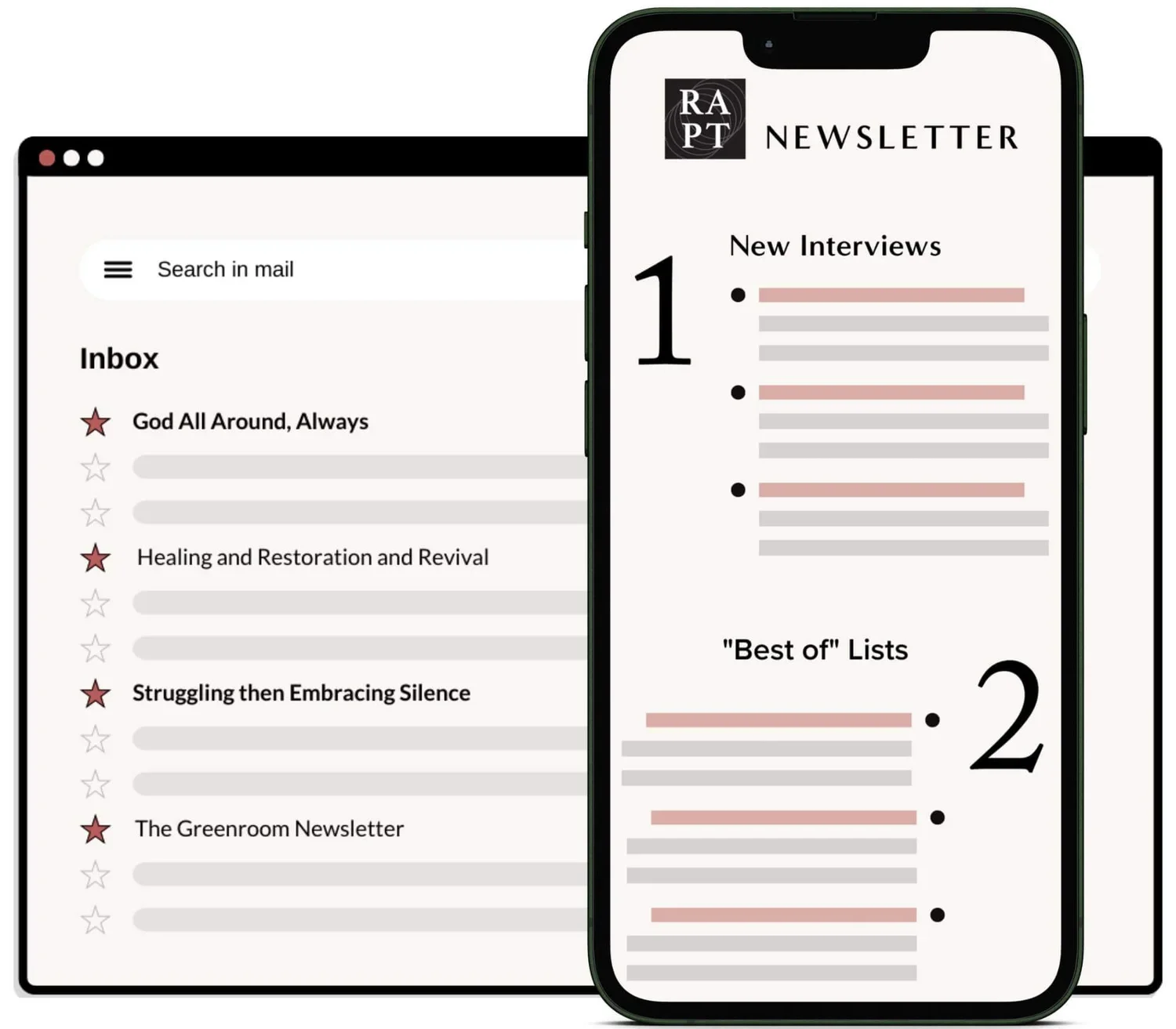 Rapt in your mobile and desktop inboxes