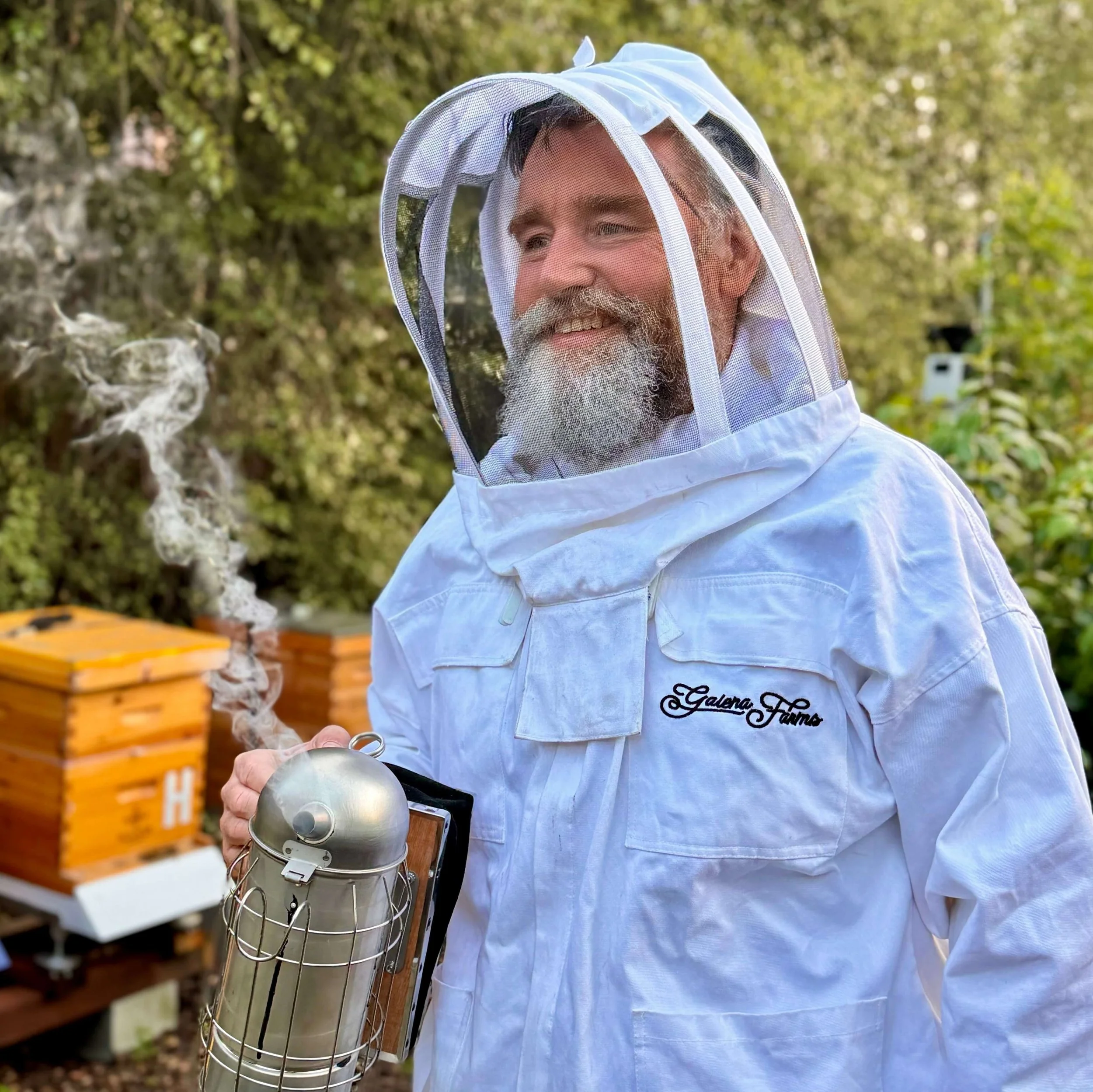 Justin Camp, backyard beekeeper