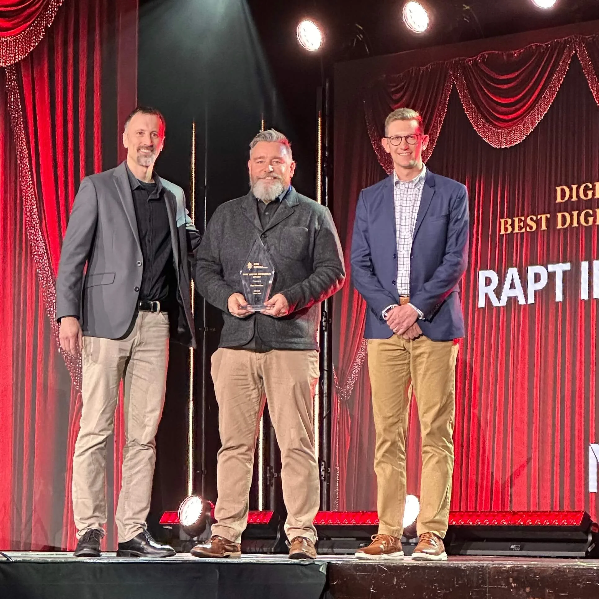 Rapt winning Best Digital Experience at NRB