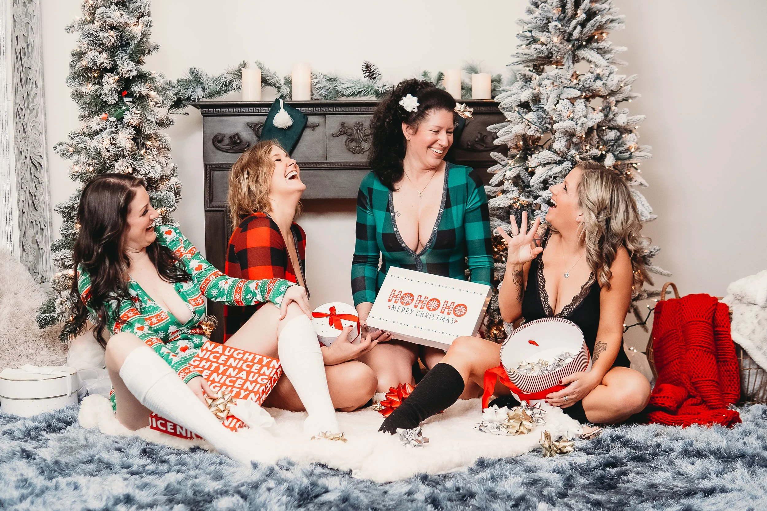 Empowerment photoshoot for women in Central Minnesota capturing self-love, laughter, and body confidence with photographer Sheri Hiller.