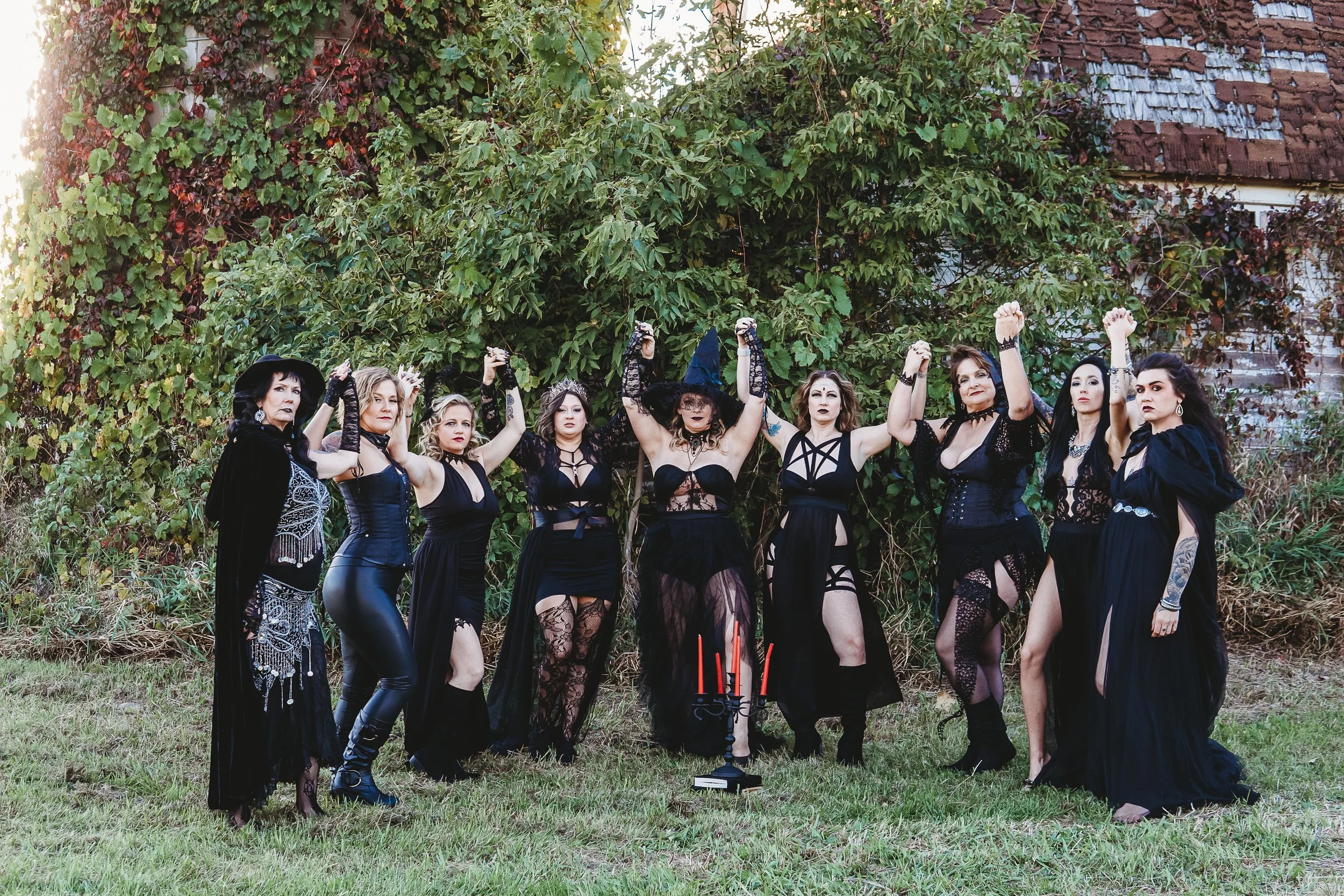 Outdoor group boudoir shoot in Central Minnesota filled with sunshine, laughter, and empowerment.