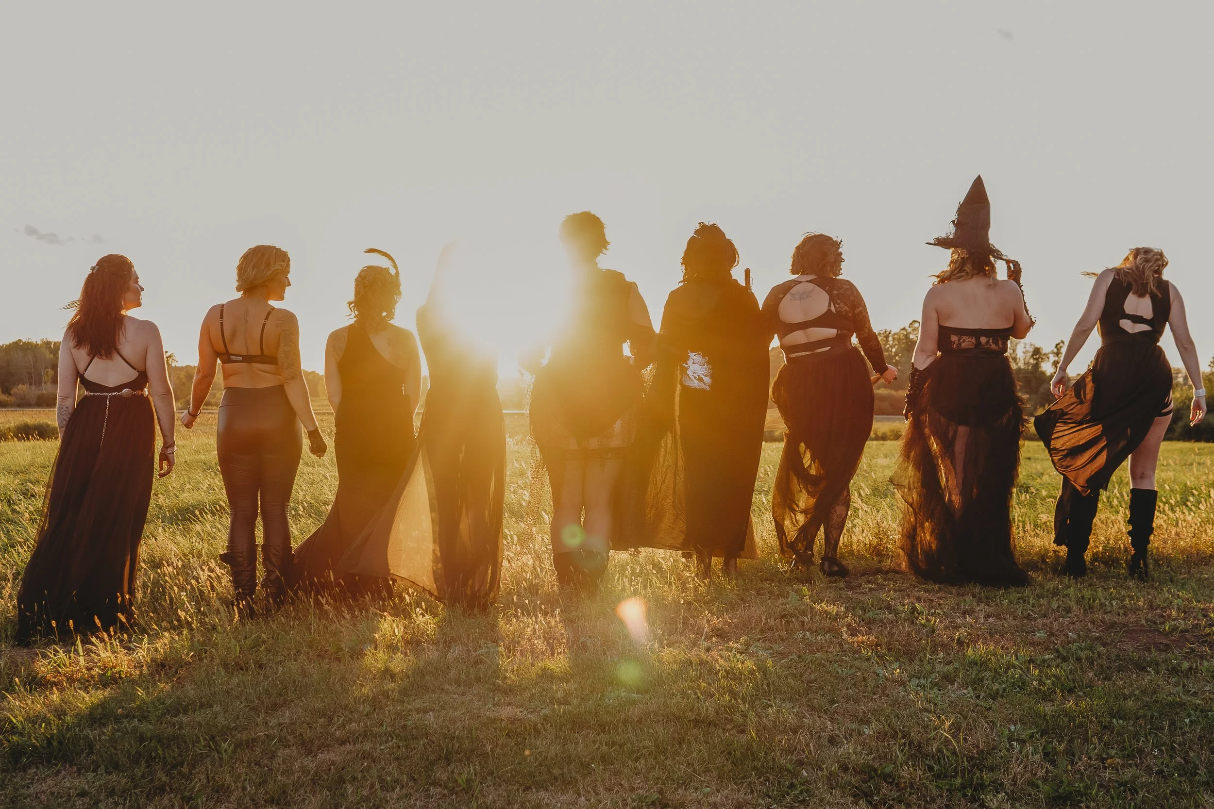 Outdoor group boudoir shoot in Central Minnesota filled with sunshine, laughter, and empowerment.