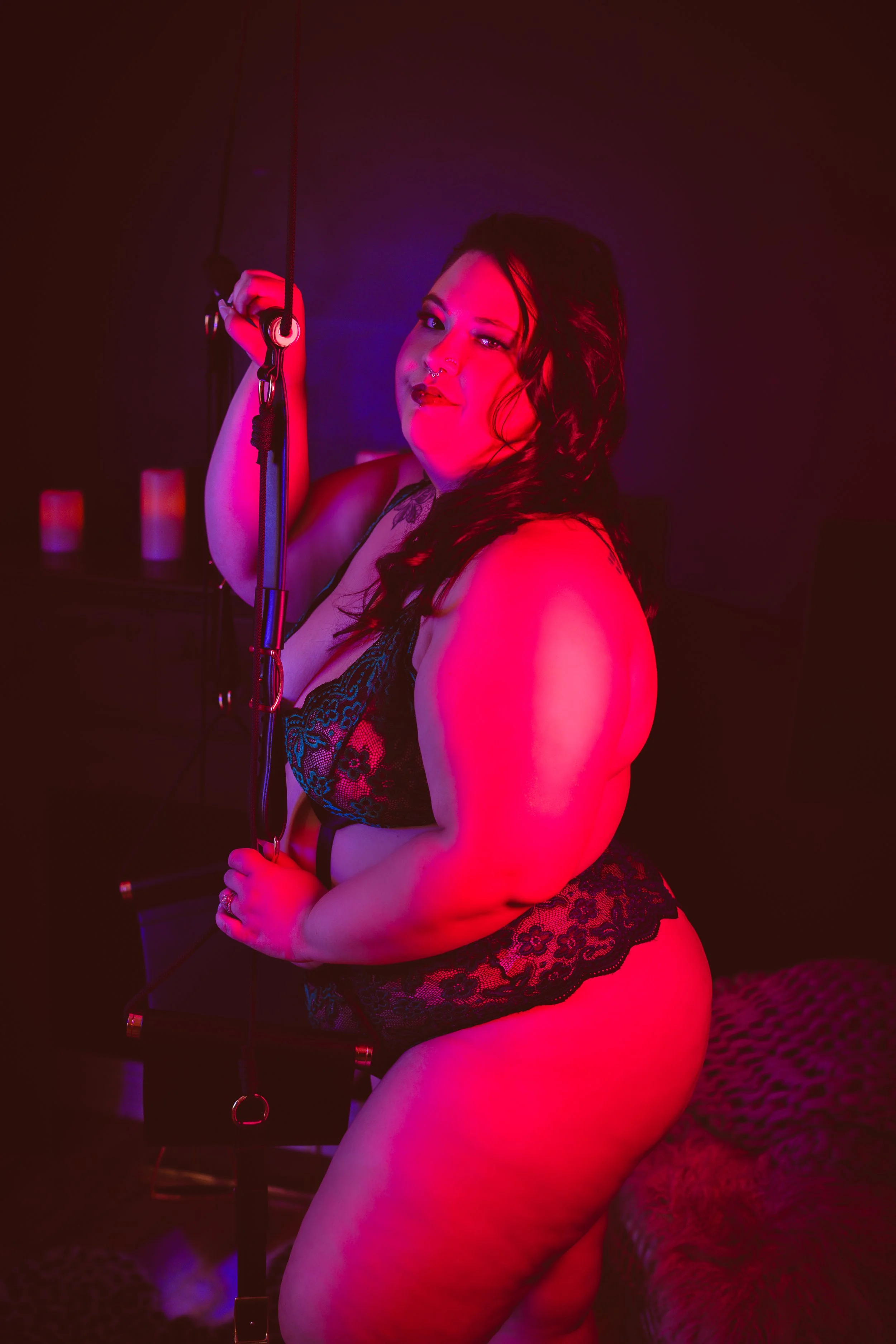 Princeton MN boudoir photographer Sheri Hiller capturing bold, empowering portraits that celebrate self-love and body confidence.
