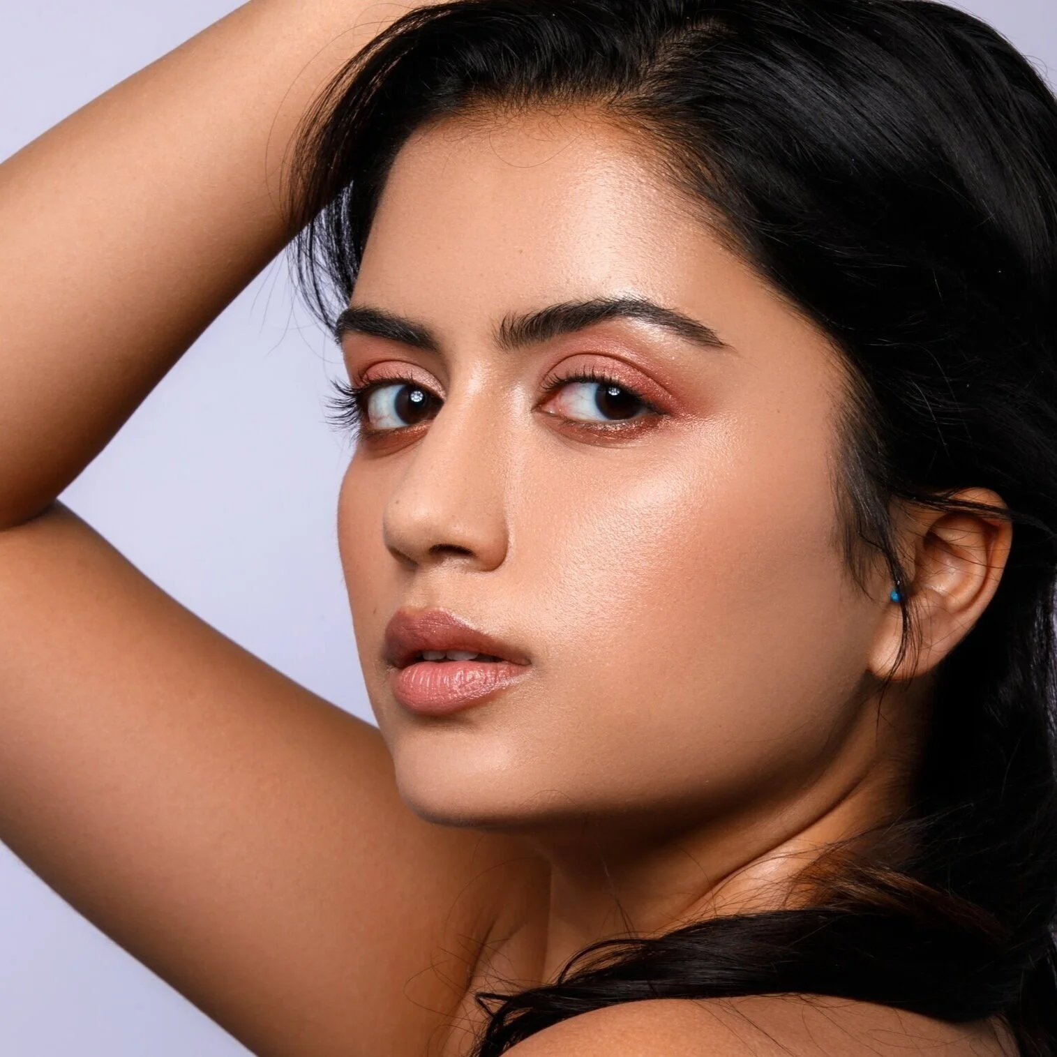 peach orange neutral eyeshadow natural looks for brown skin