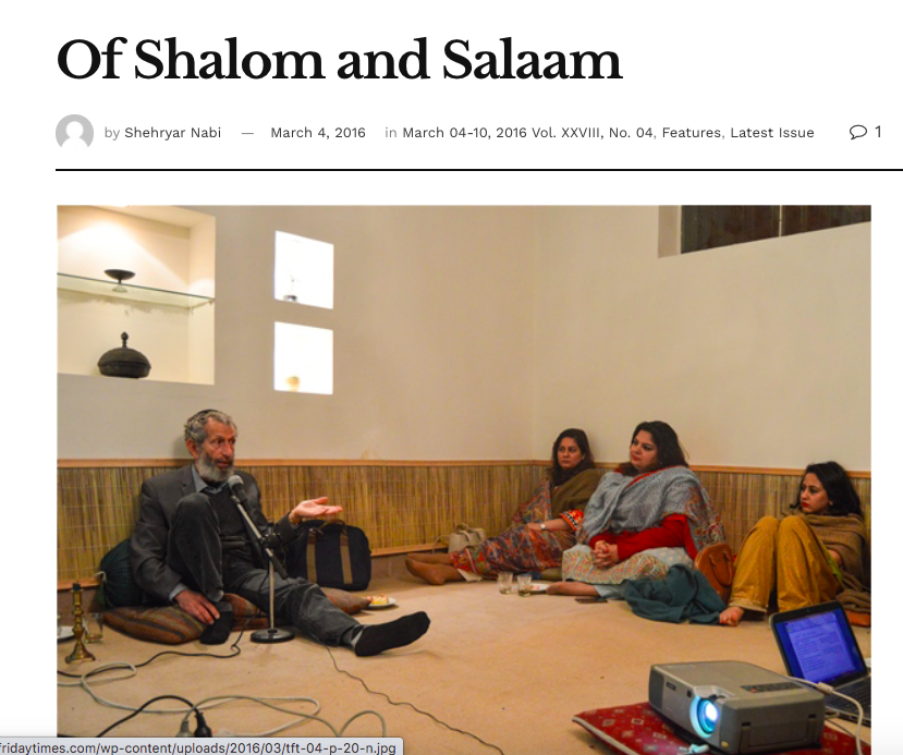 Of Shalom and Salaam