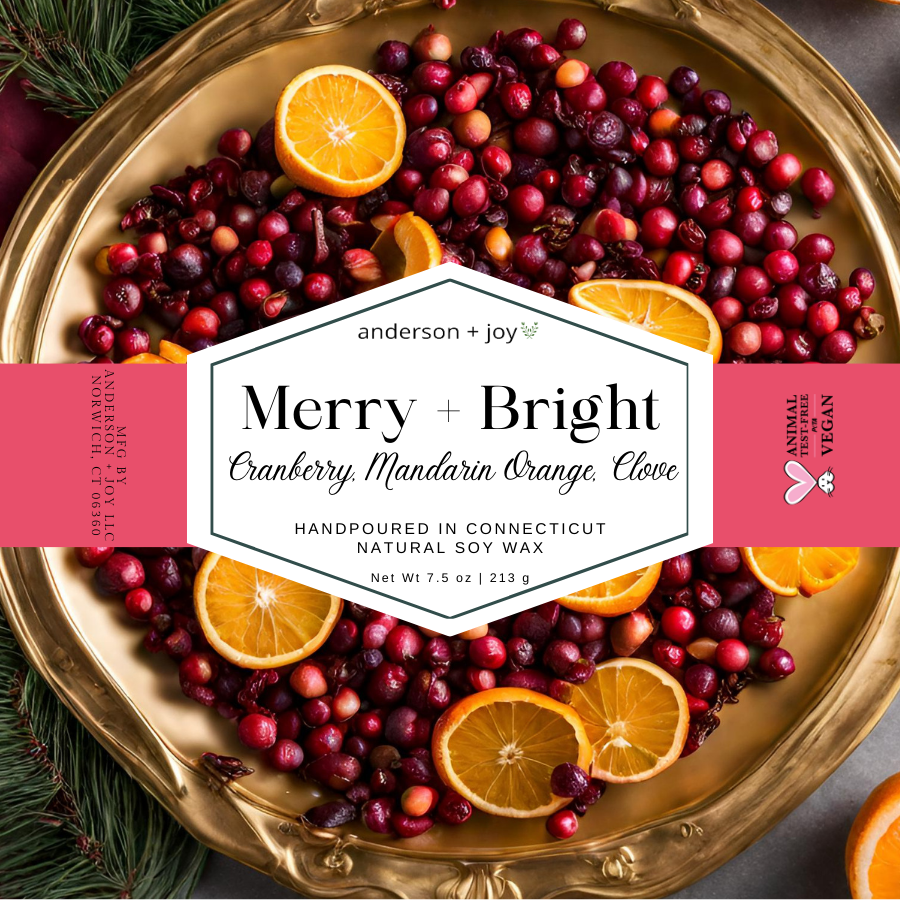 Merry + Bright - Natural Soy Candle