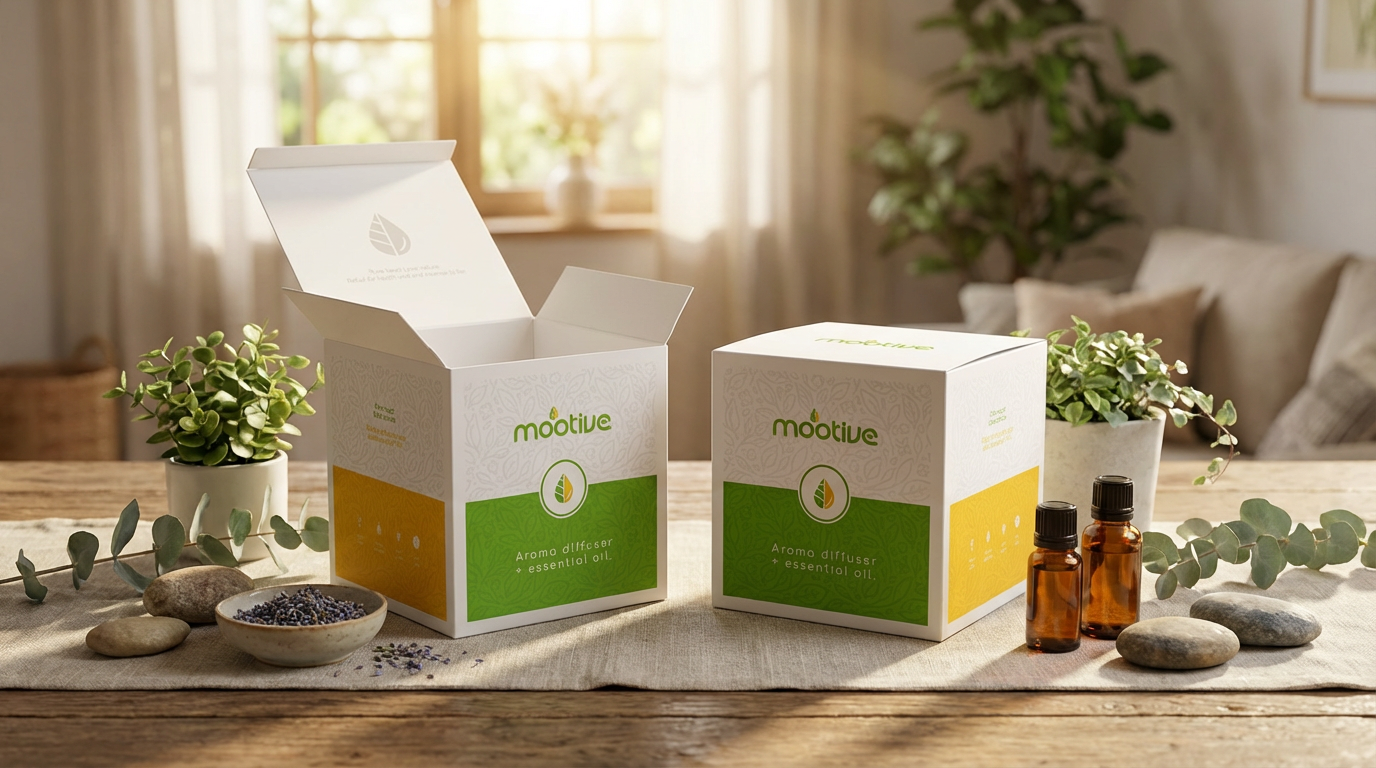 crea una scena per questo packaging di aroma diffuser.png