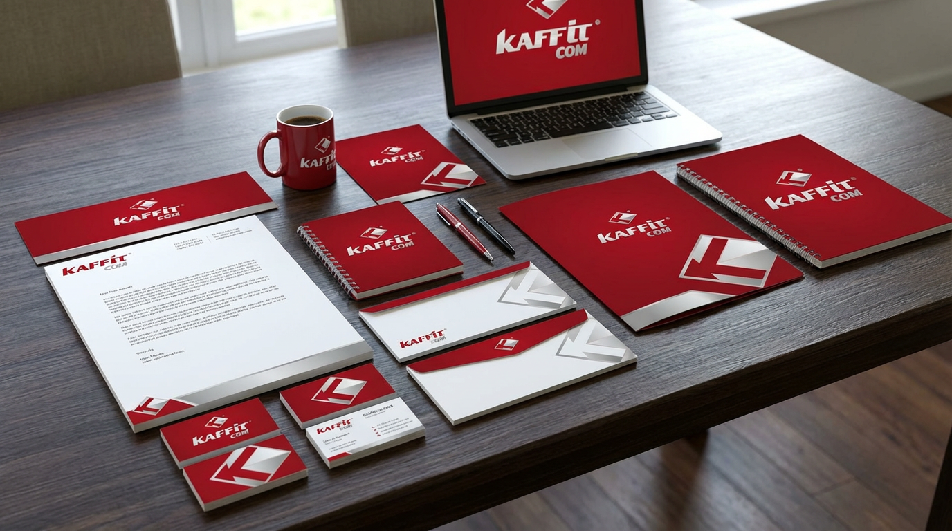 crea VI per questo logo, stationery su tavolo.png