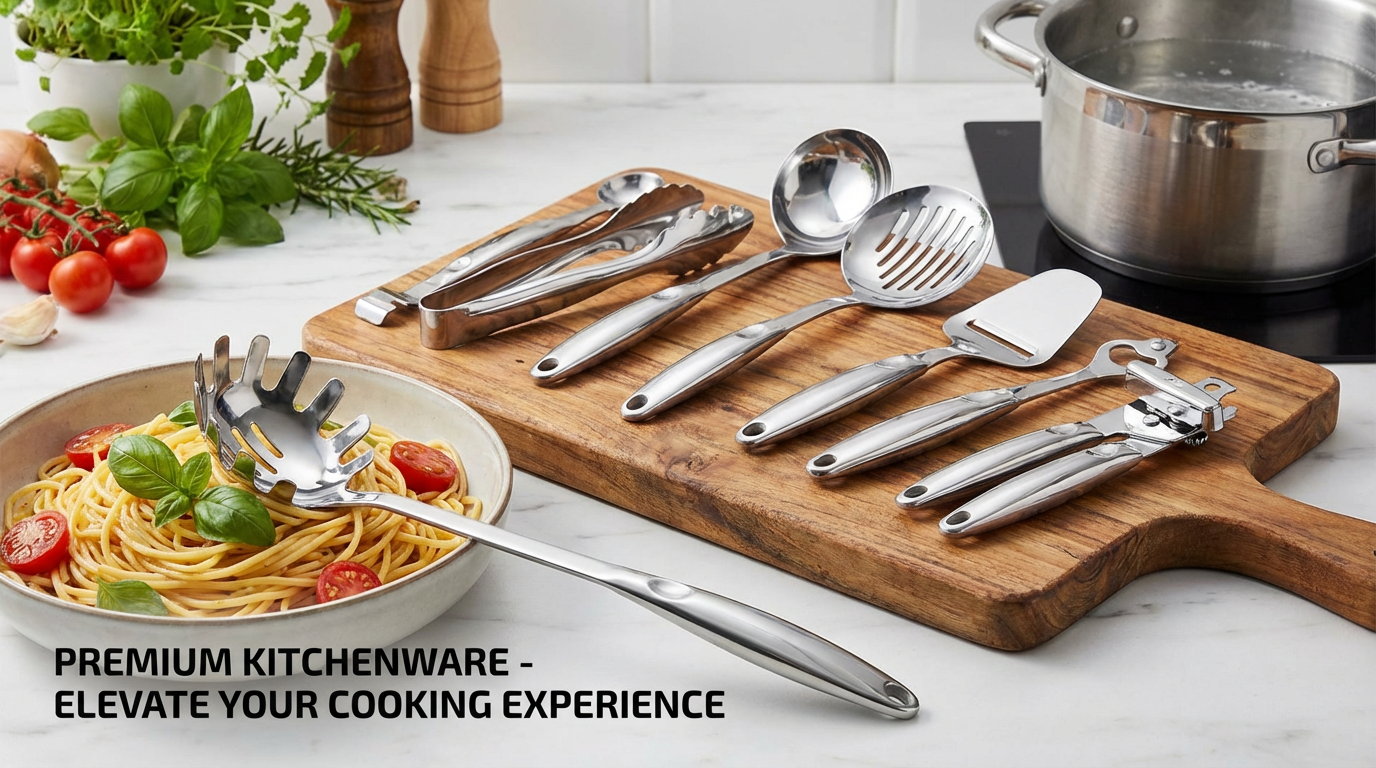 create a promotional commercial picture of this kitchen tool set.png