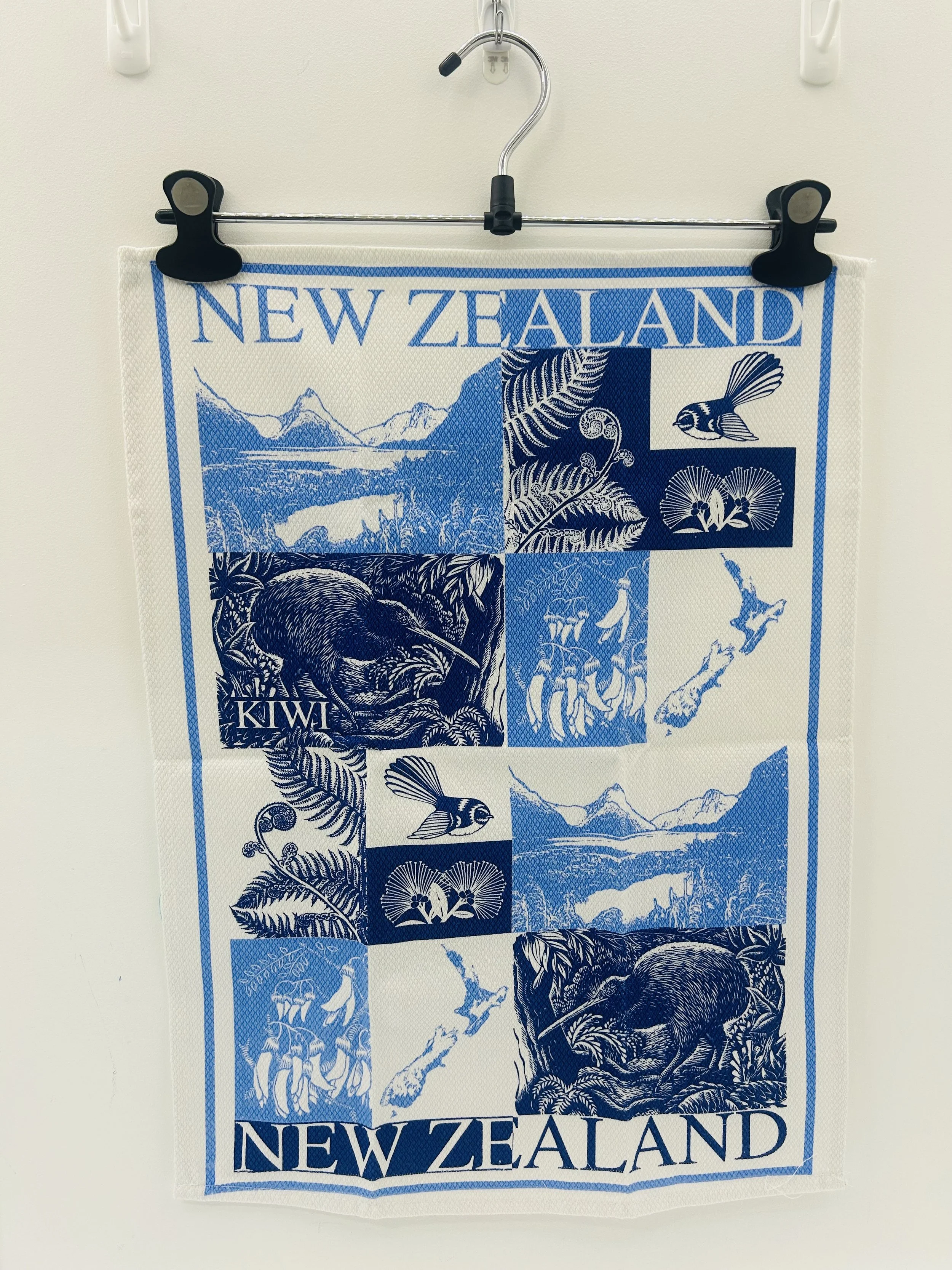 Diamond Weave Teatowel - Scenic Blue