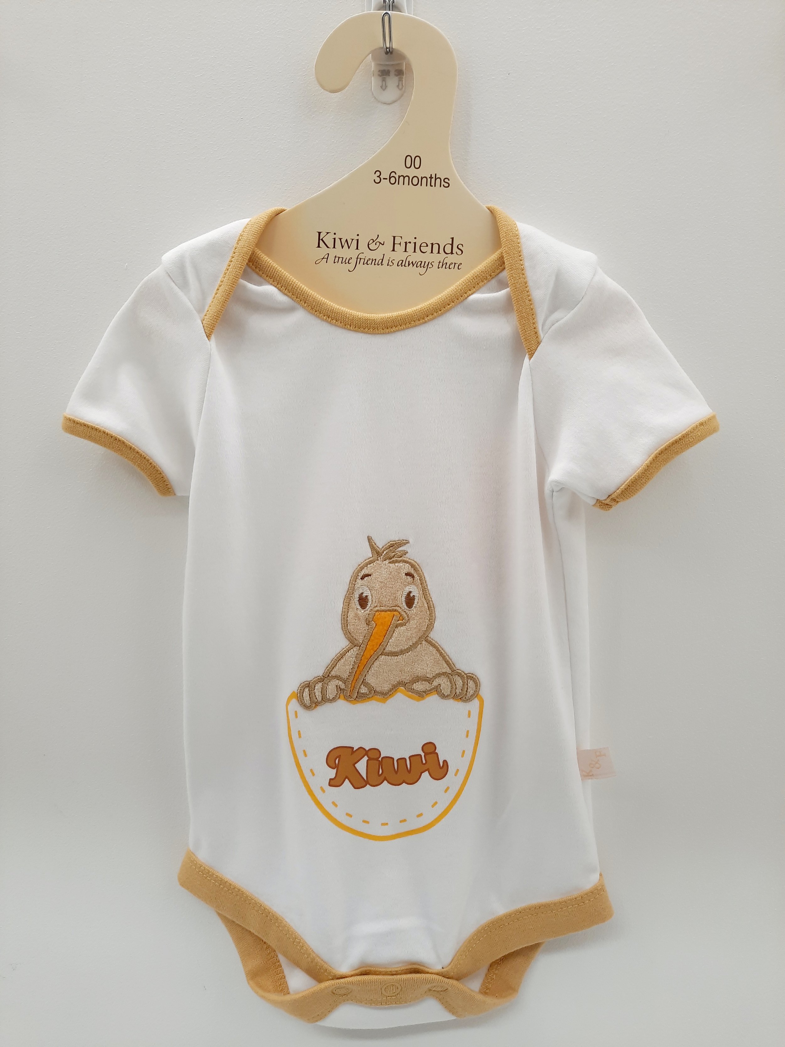 Embroidered Kiwi Romper