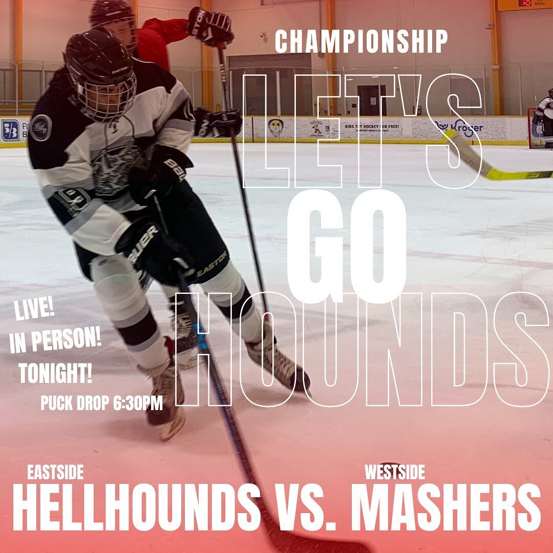 The day has come! It&rsquo;s CHOMPionship Sunday over here. The Hounds have clawed their way to the big show from the 7th place seed. Come get rowdy and show your support for the Hounds, as we take on the top-seeded Mashers from the Westside. We&rsqu