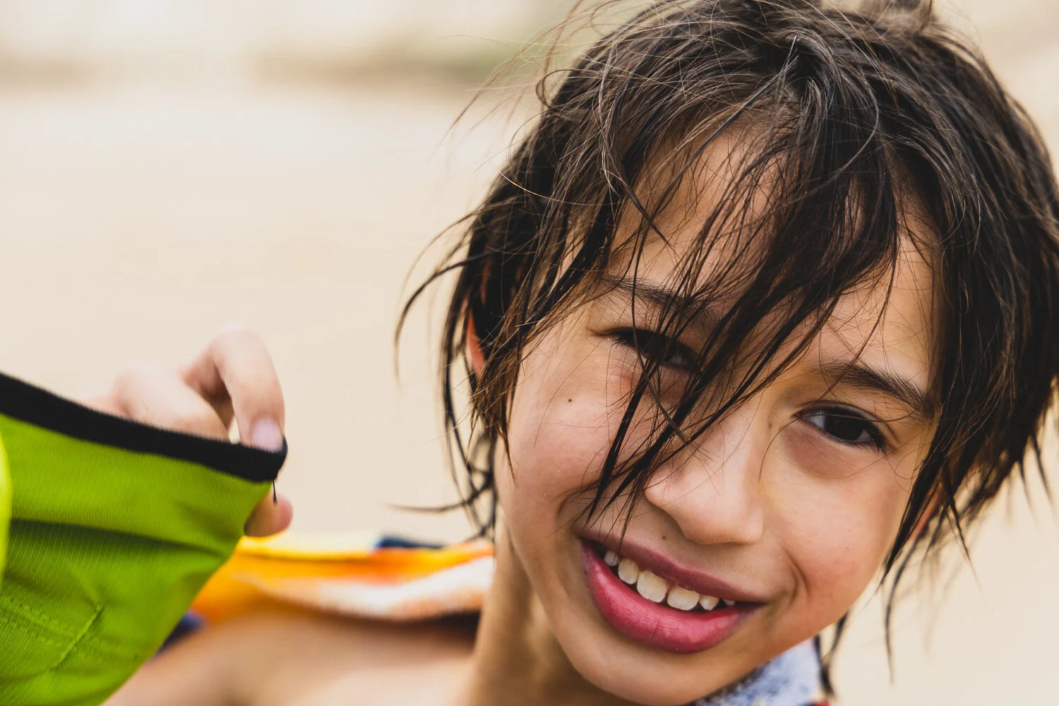 young boy on a beach