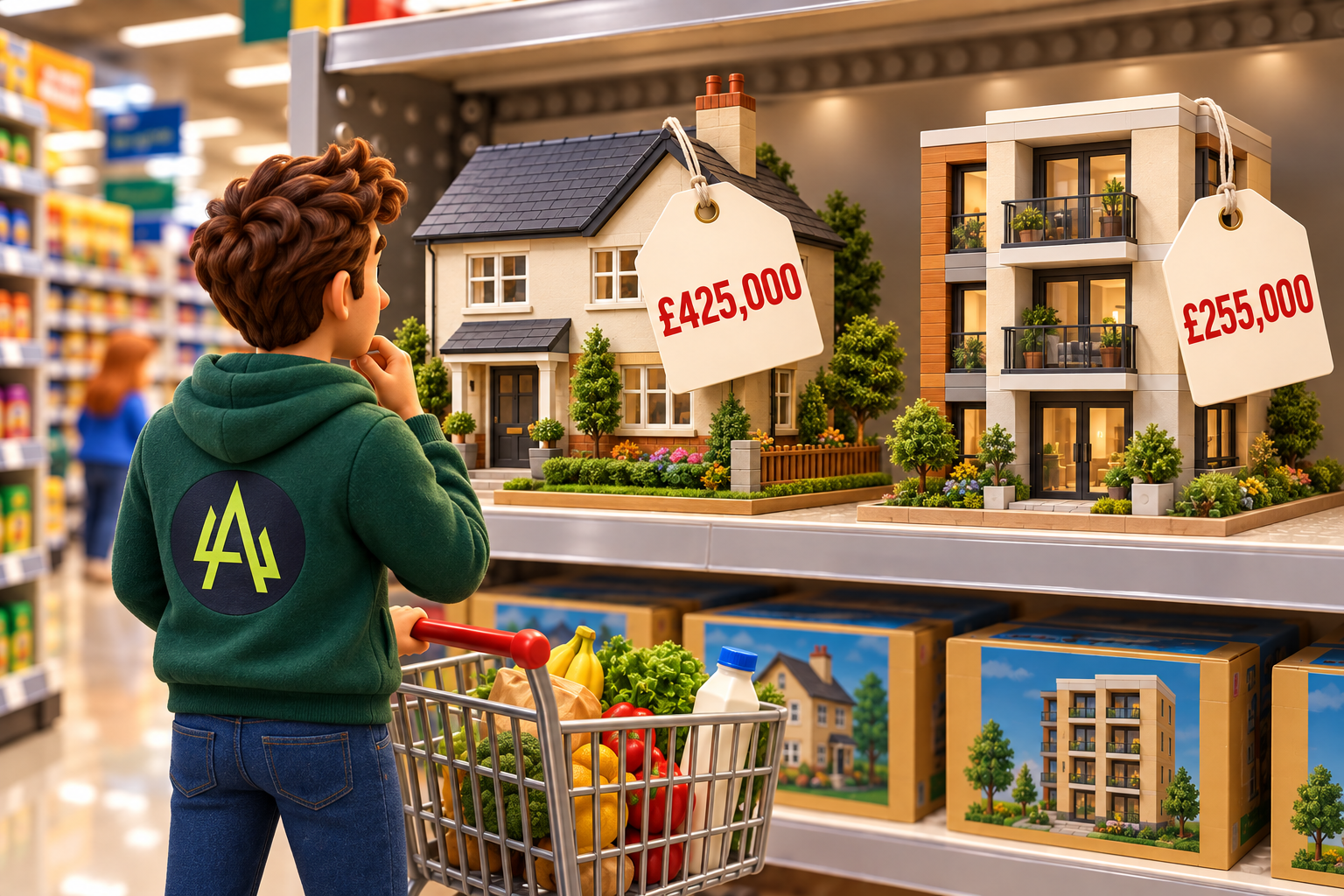 Flats are 40% cheaper
