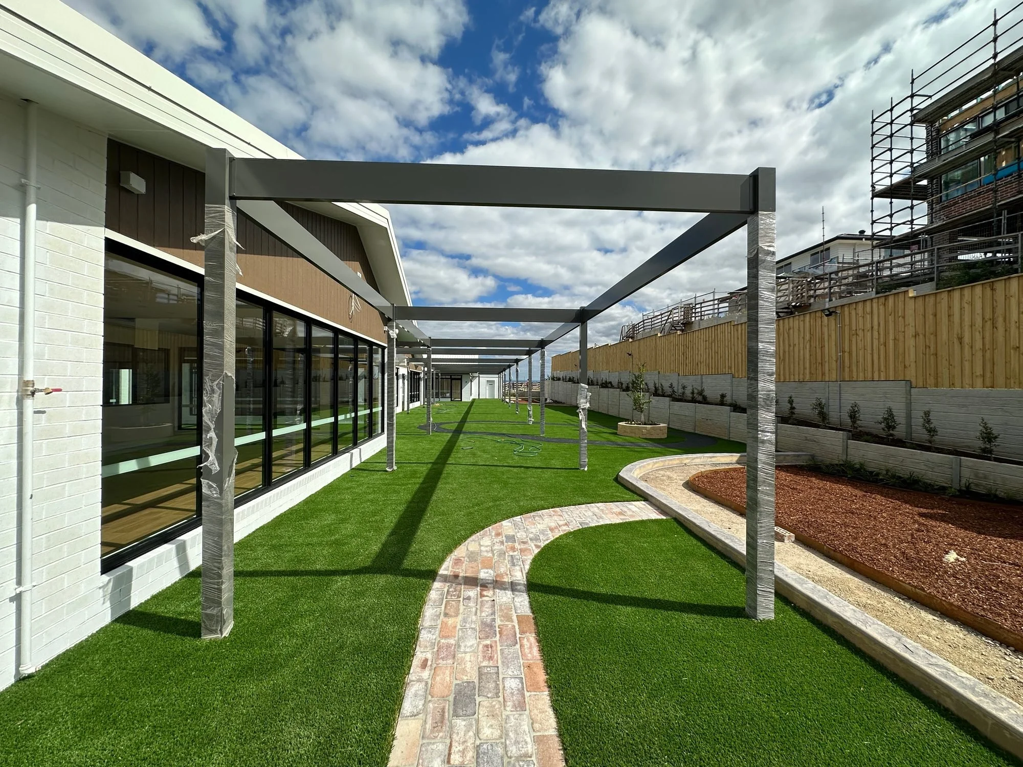 Gregory Hills Childcare Centre, Gregory Hills, Sydney – childcare centre by Archian Architects – covered outdoor play area